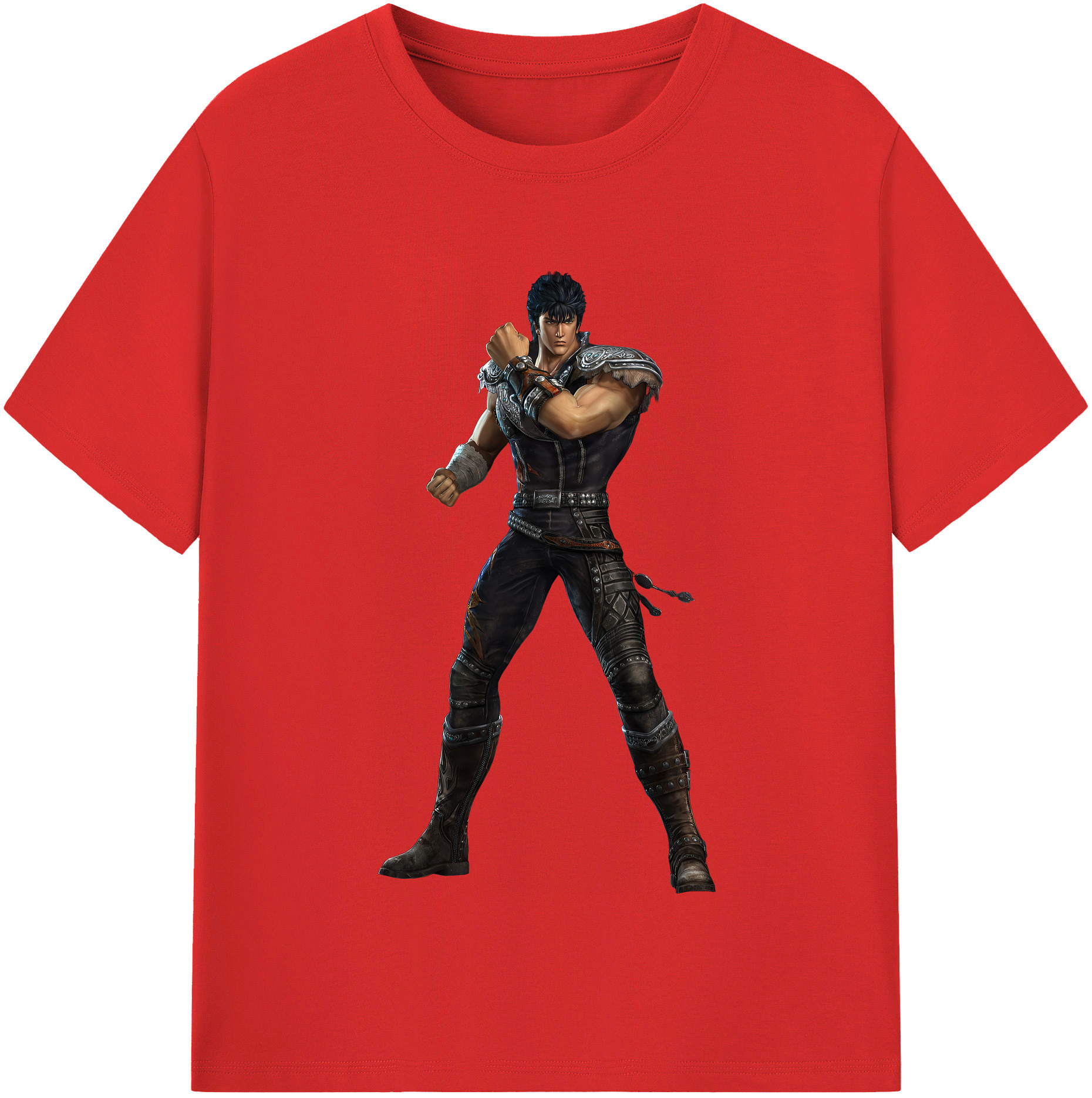 （画像用） 北斗の拳 Fist of the North Star レディースカジュアルプリントTシャツ（綿100％）