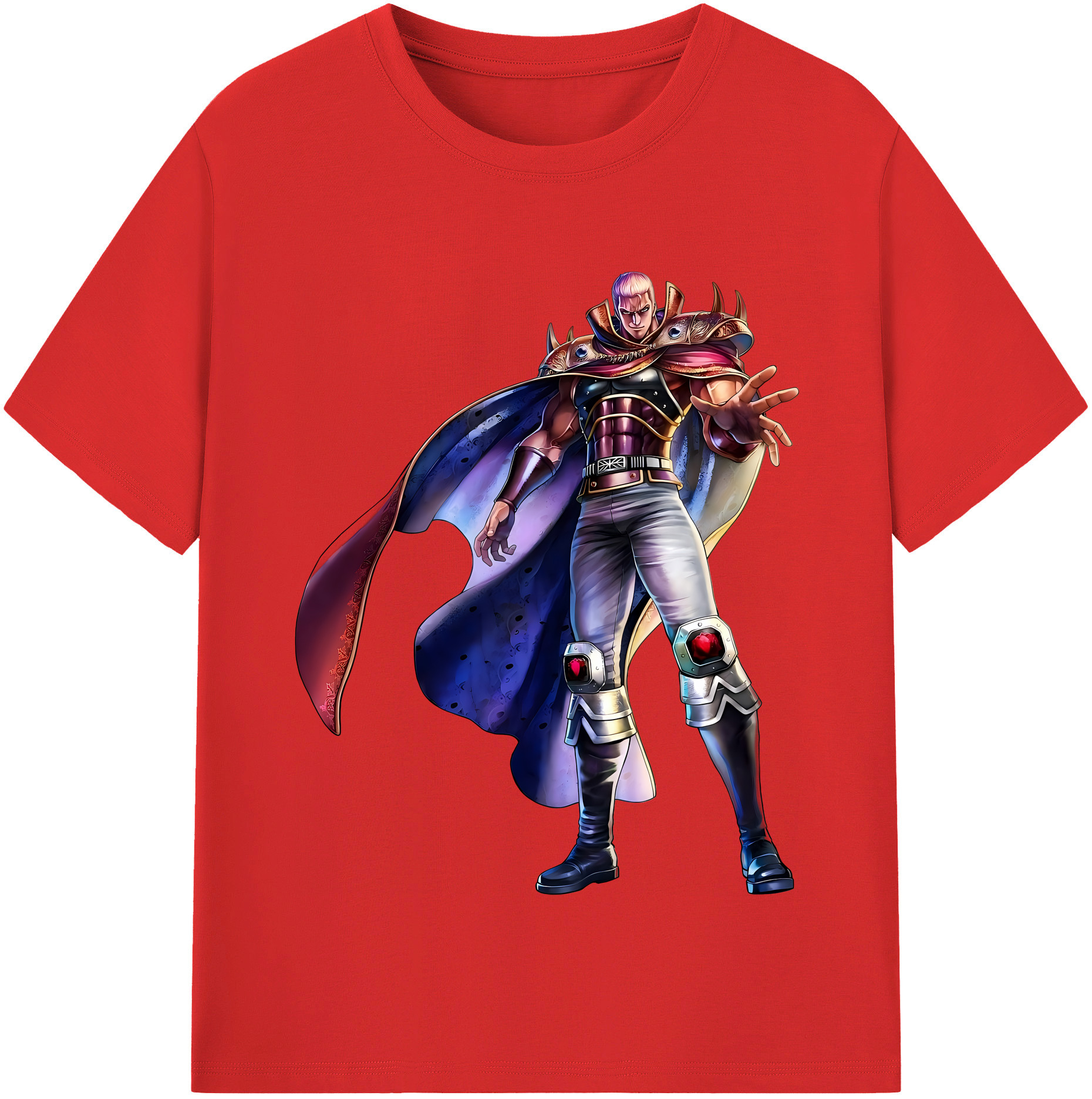 （画像用） 北斗の拳 Fist of the North Star レディースカジュアルプリントTシャツ（綿100％）