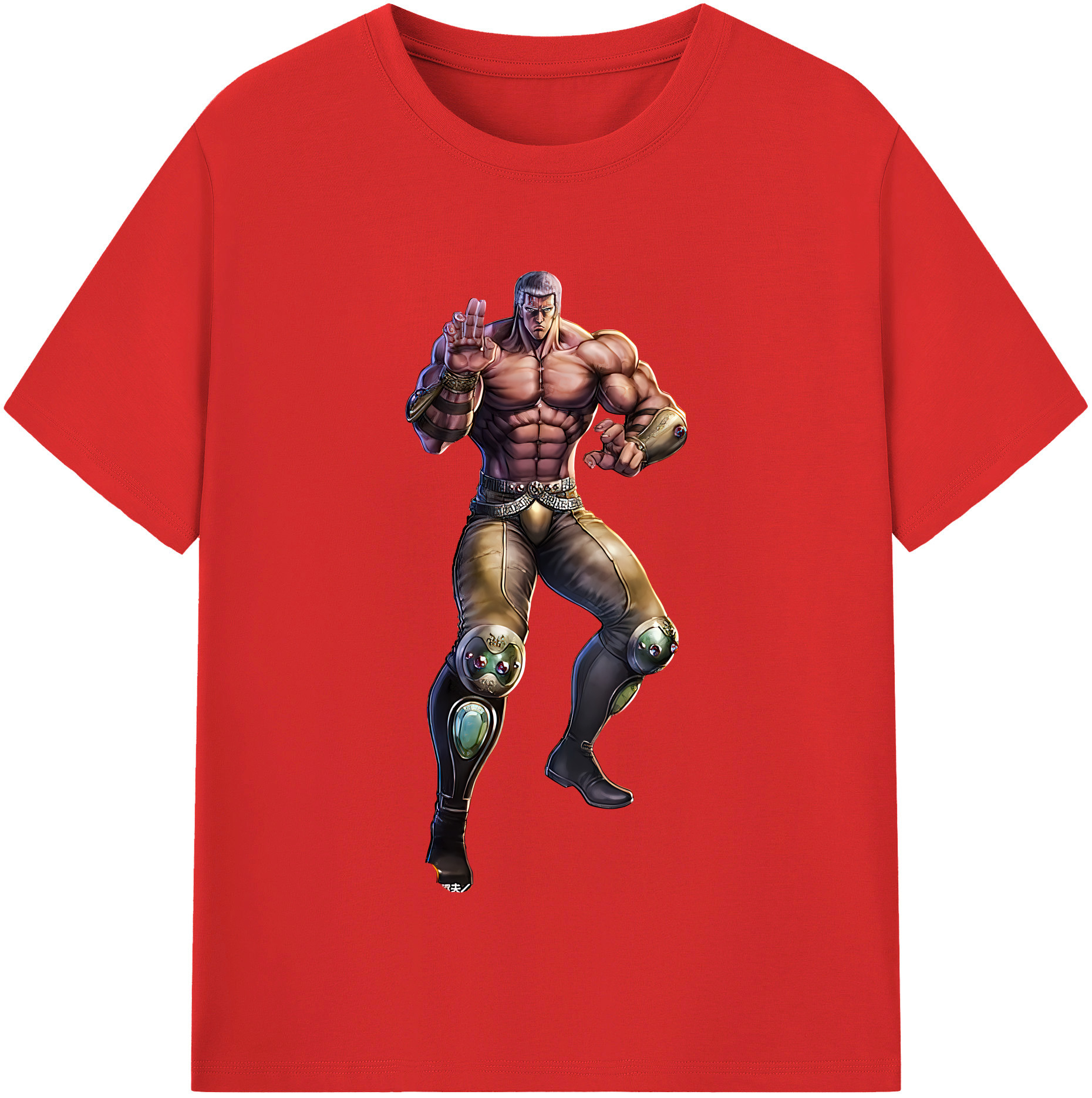 （画像用） 北斗の拳 Fist of the North Star レディースカジュアルプリントTシャツ（綿100％）