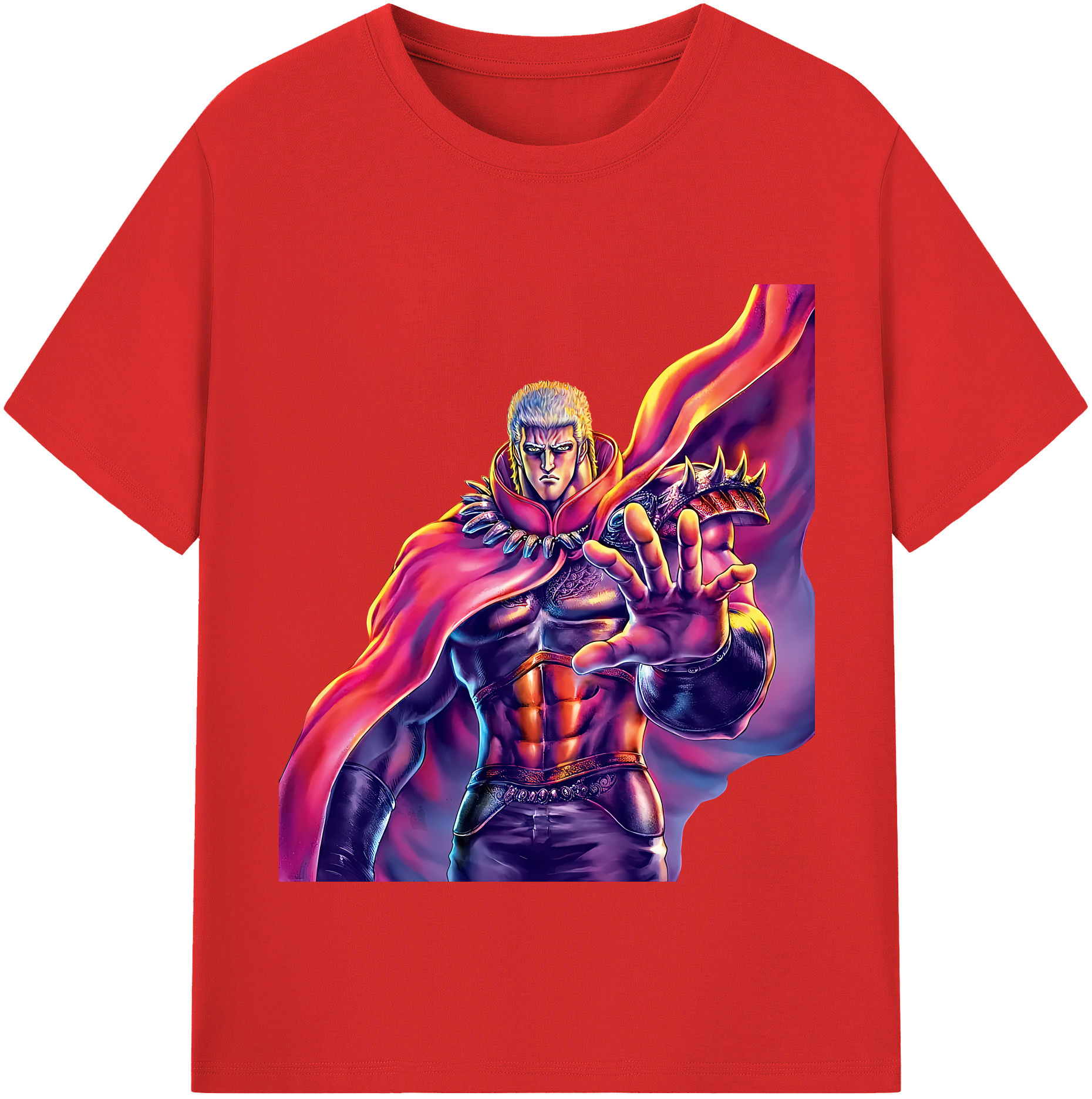 （画像用） 北斗の拳 Fist of the North Star レディースカジュアルプリントTシャツ（綿100％）