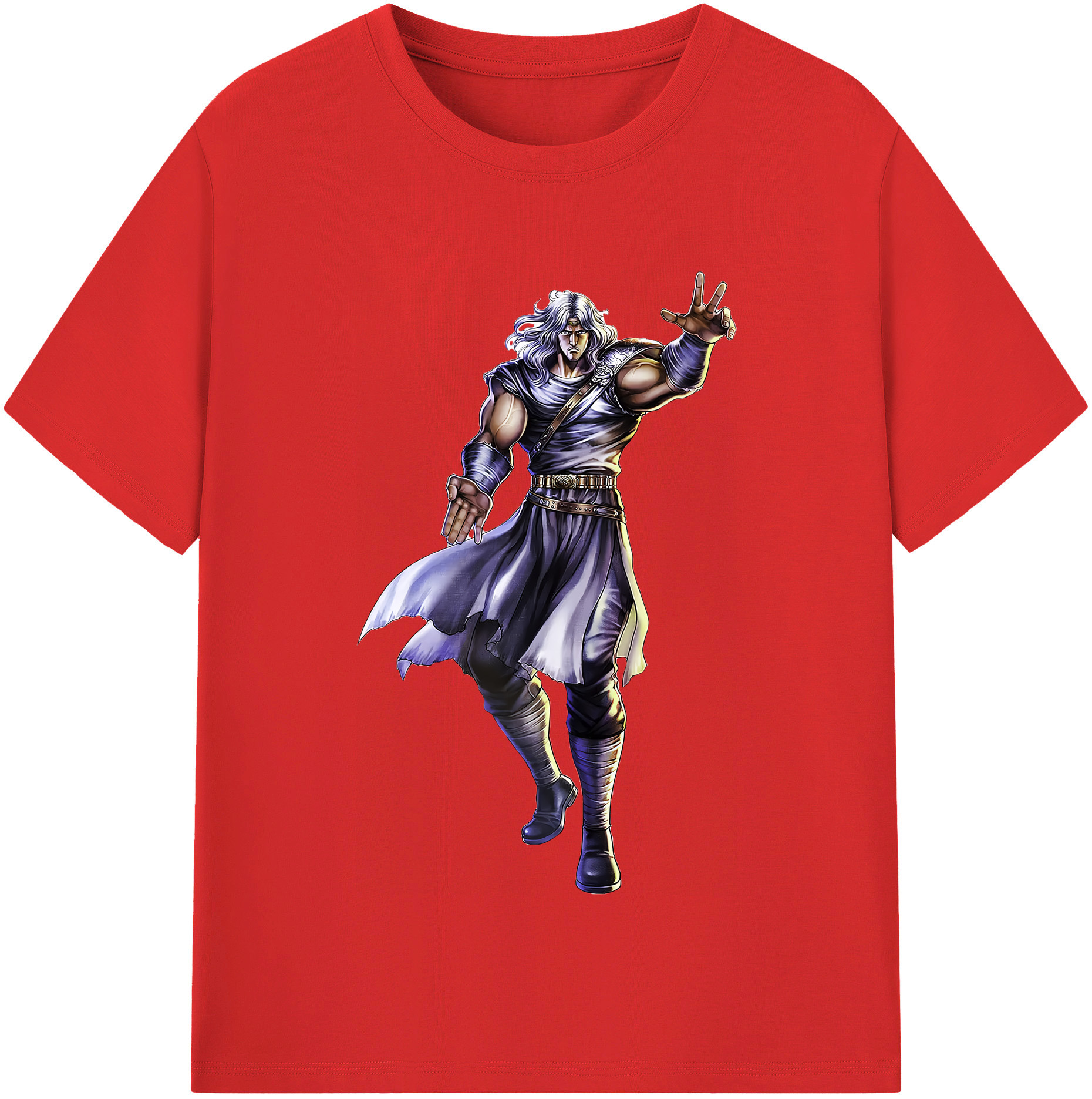 （画像用） 北斗の拳 Fist of the North Star レディースカジュアルプリントTシャツ（綿100％）
