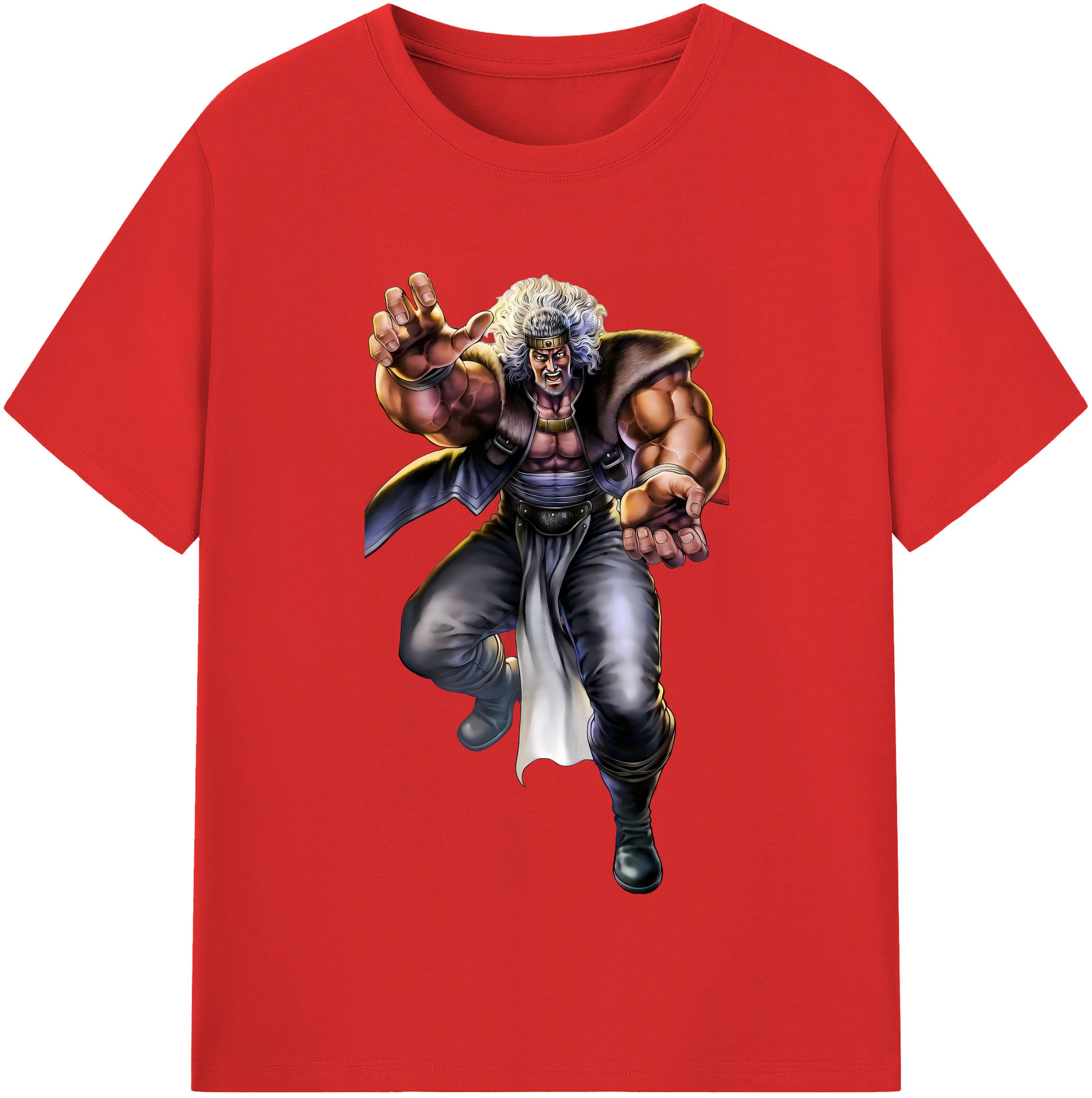 （画像用） 北斗の拳 Fist of the North Star レディースカジュアルプリントTシャツ（綿100％）