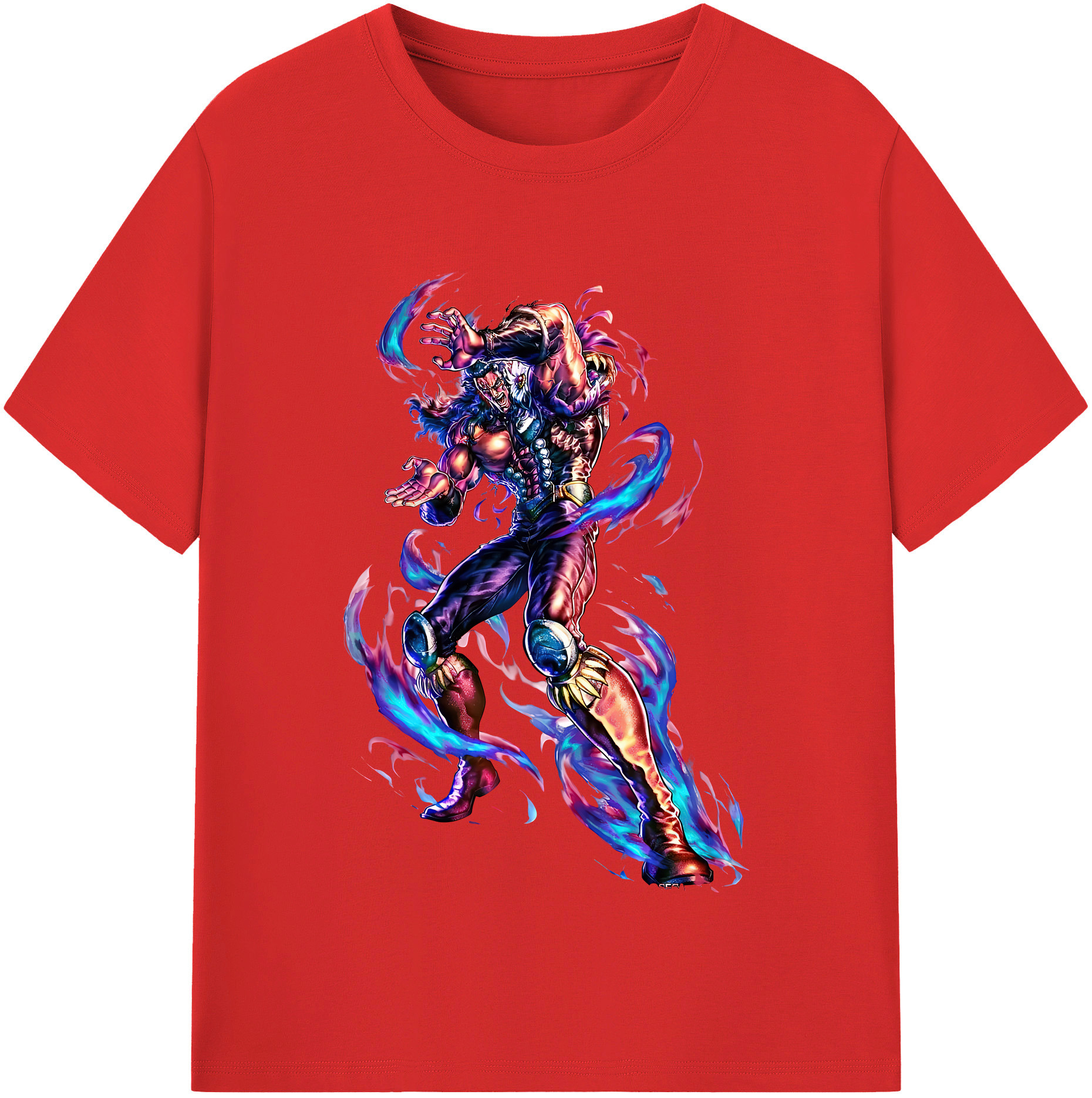 （画像用） 北斗の拳 Fist of the North Star レディースカジュアルプリントTシャツ（綿100％）