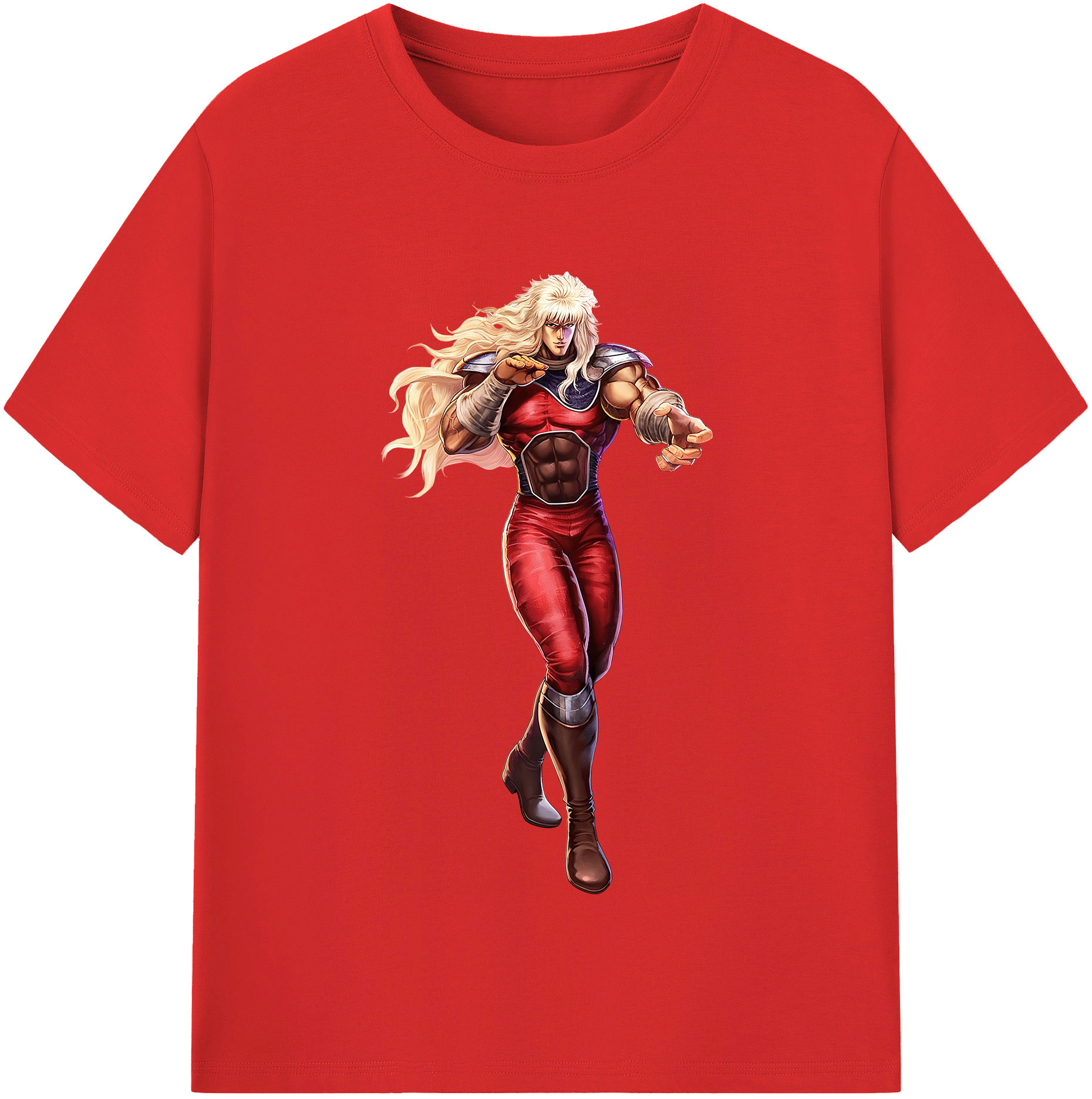 （画像用） 北斗の拳 Fist of the North Star レディースカジュアルプリントTシャツ（綿100％）