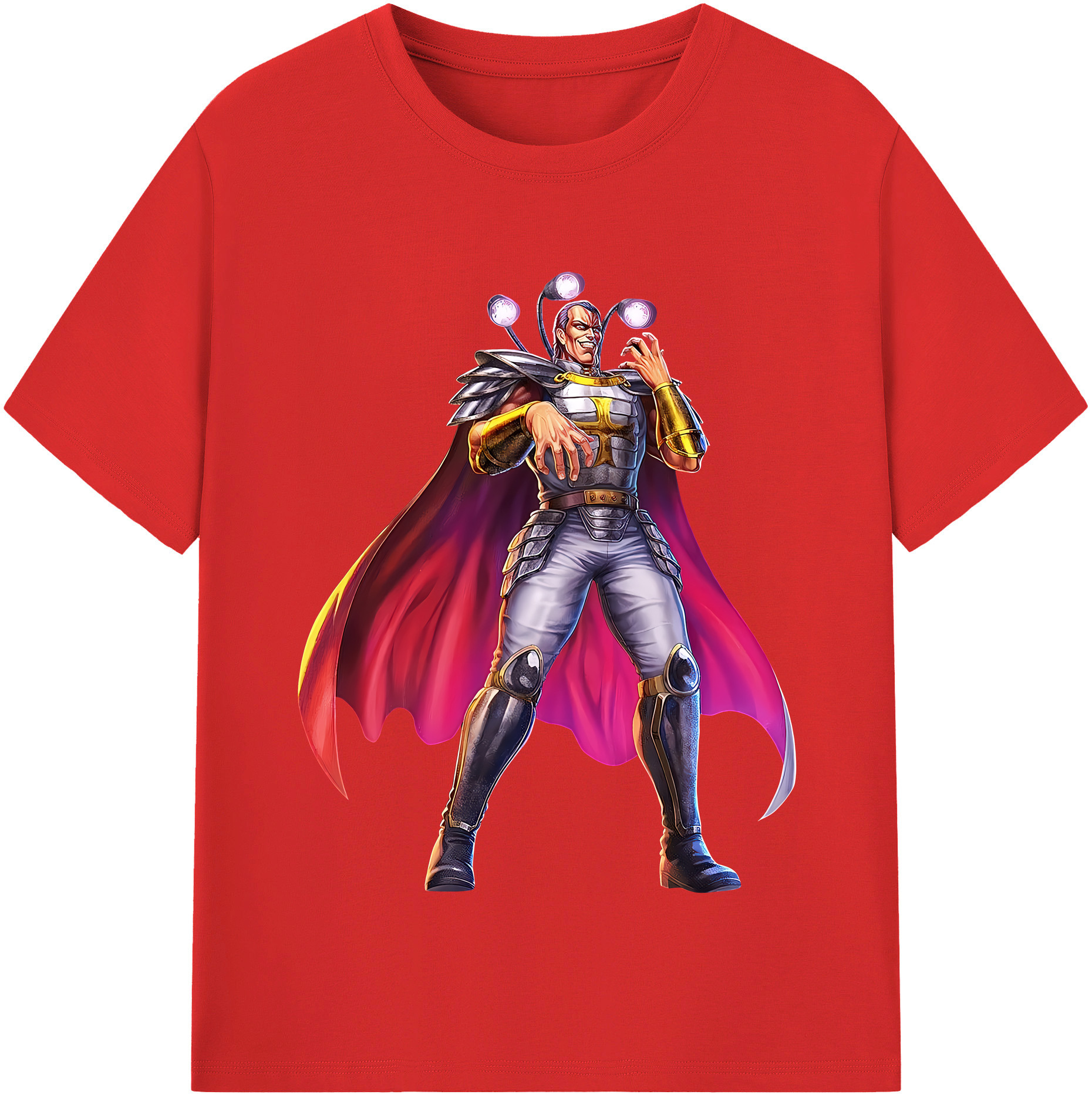 （画像用） 北斗の拳 Fist of the North Star レディースカジュアルプリントTシャツ（綿100％）