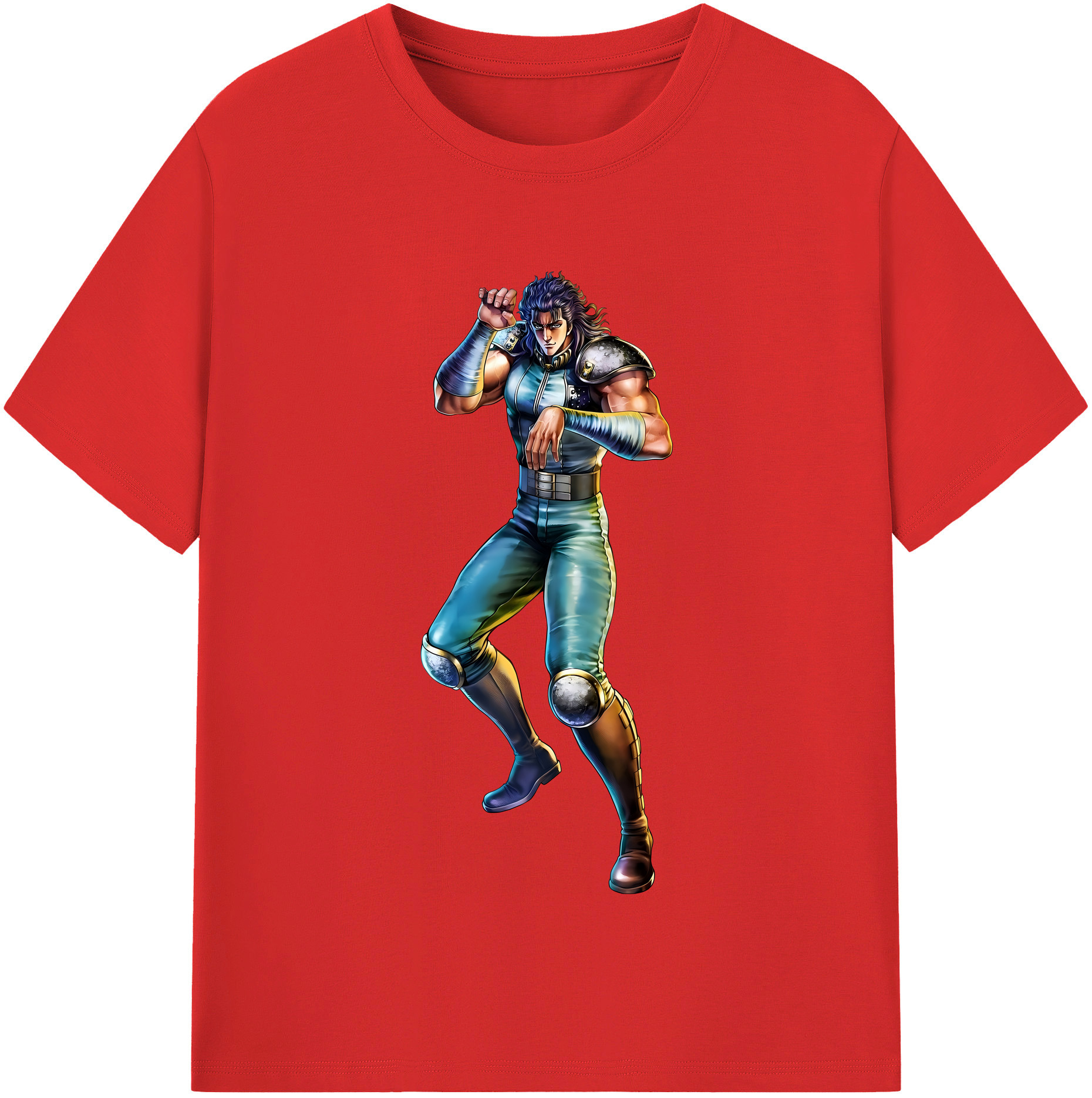 （画像用） 北斗の拳 Fist of the North Star レディースカジュアルプリントTシャツ（綿100％）