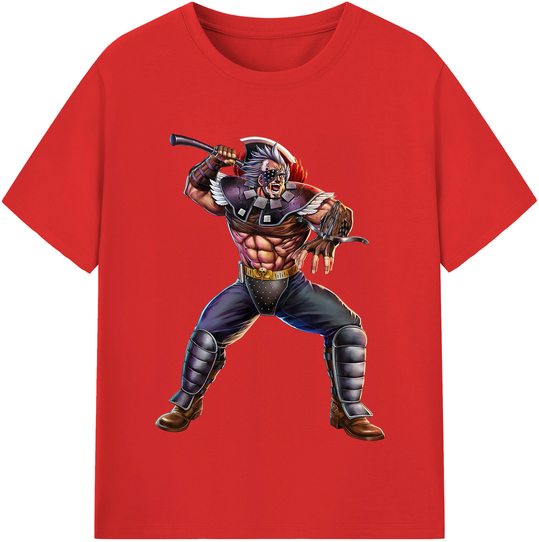 （画像用） 北斗の拳 Fist of the North Star レディースカジュアルプリントTシャツ（綿100％）