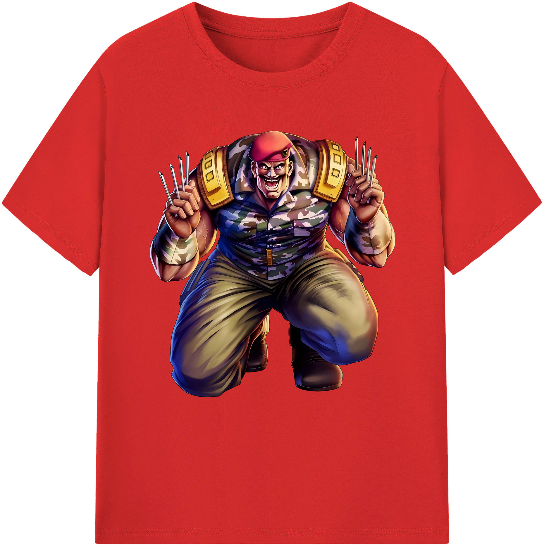 （画像用） 北斗の拳 Fist of the North Star レディースカジュアルプリントTシャツ（綿100％）