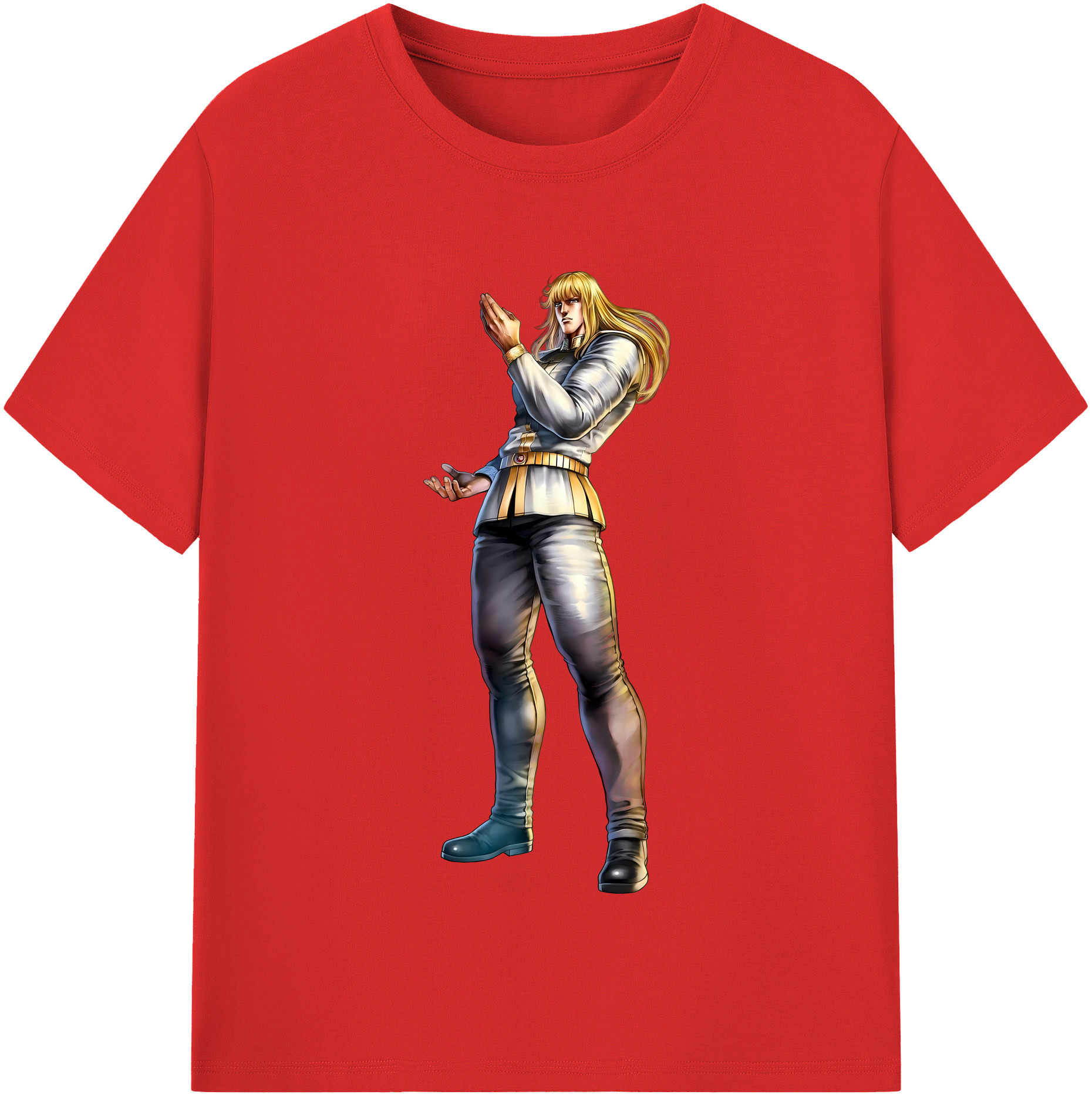 （画像用） 北斗の拳 Fist of the North Star レディースカジュアルプリントTシャツ（綿100％）
