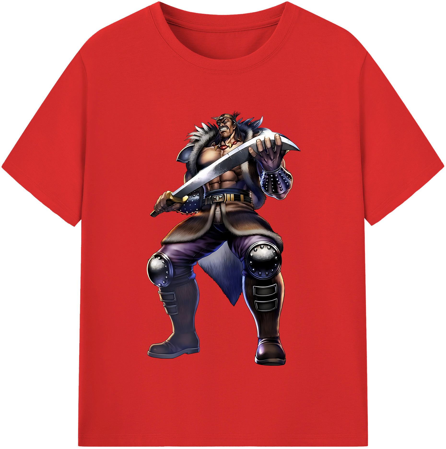 （画像用） 北斗の拳 Fist of the North Star レディースカジュアルプリントTシャツ（綿100％）