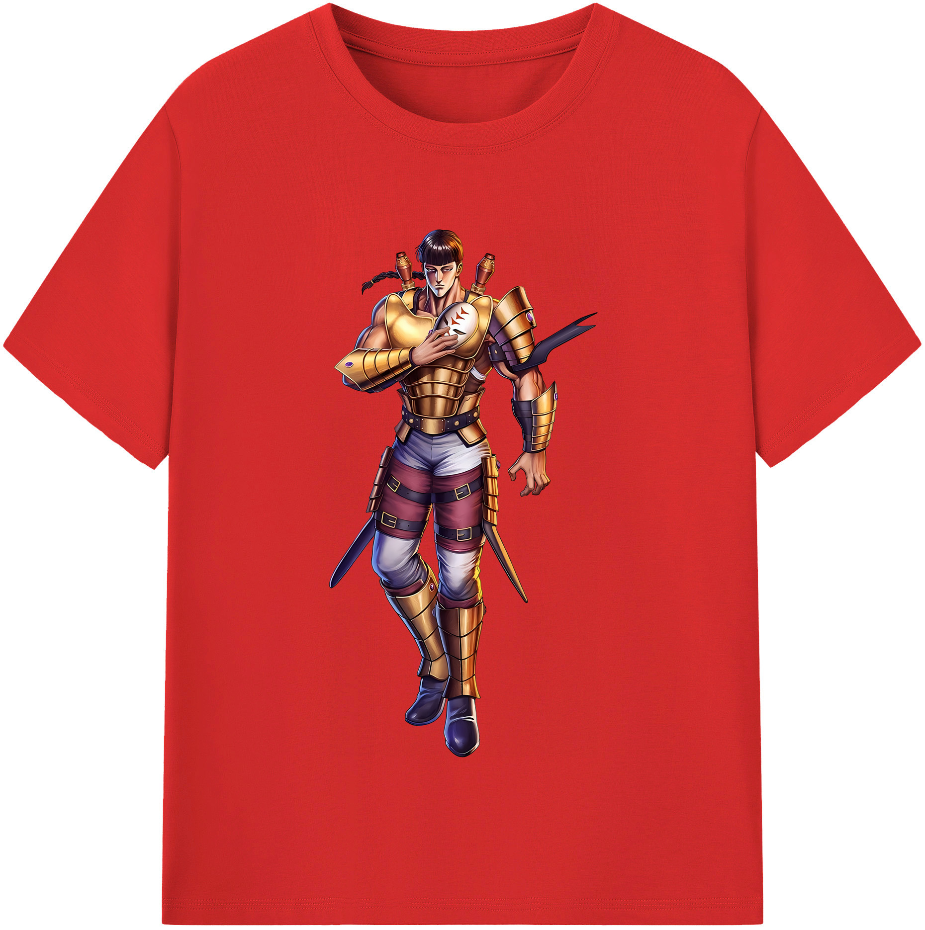（画像用） 北斗の拳 Fist of the North Star レディースカジュアルプリントTシャツ（綿100％）