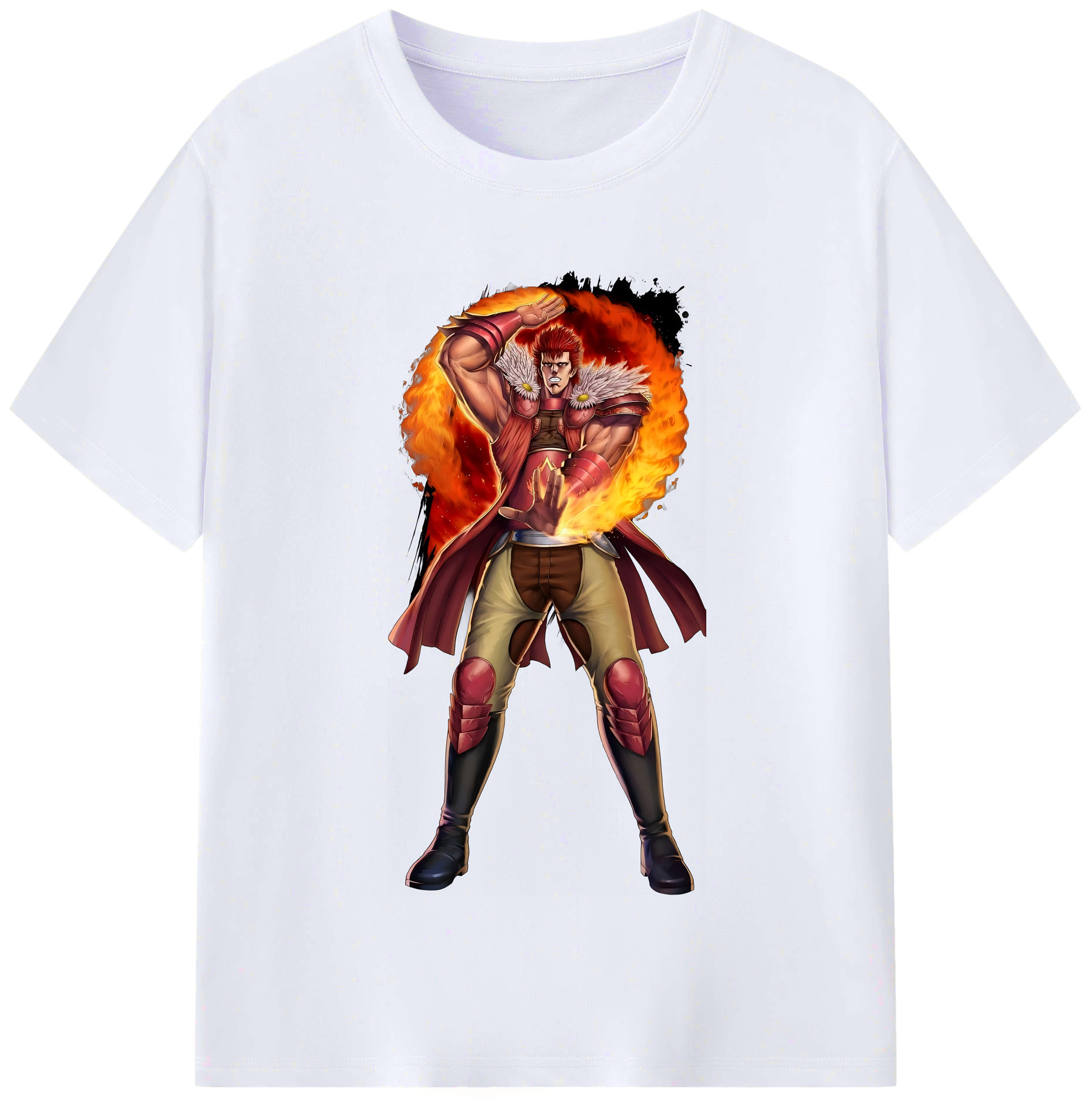 （画像用） 北斗の拳 Fist of the North Star レディースカジュアルプリントTシャツ（綿100％）