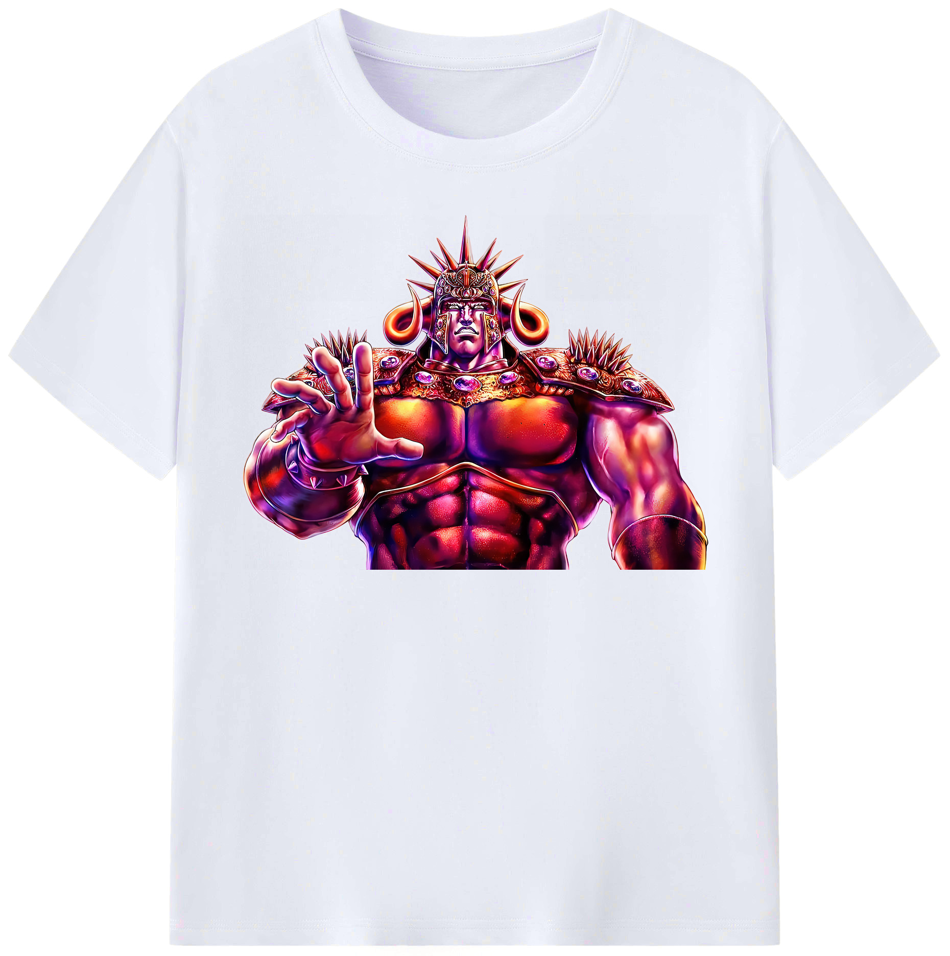 （画像用） 北斗の拳 Fist of the North Star レディースカジュアルプリントTシャツ（綿100％）