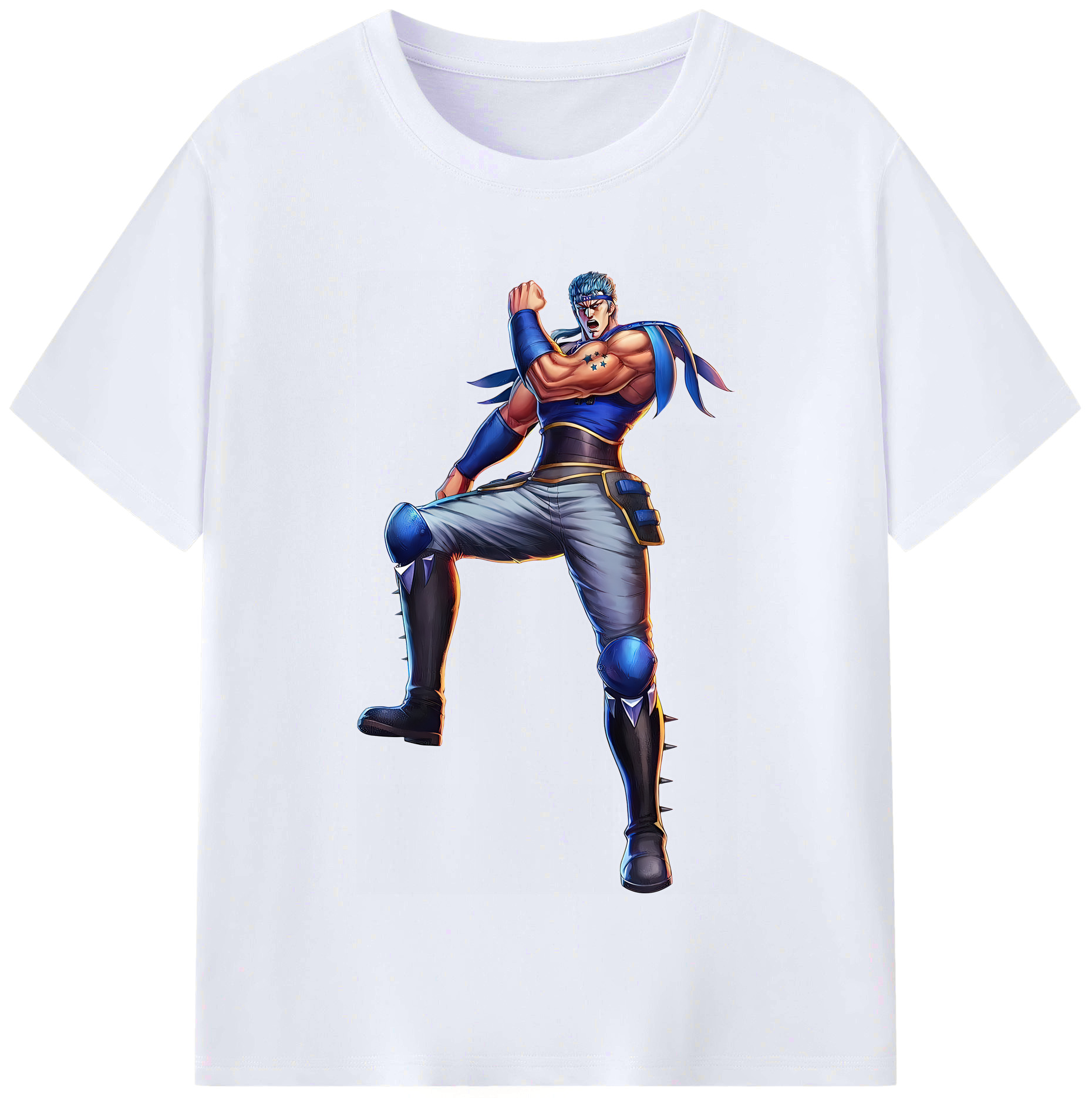 （画像用） 北斗の拳 Fist of the North Star レディースカジュアルプリントTシャツ（綿100％）