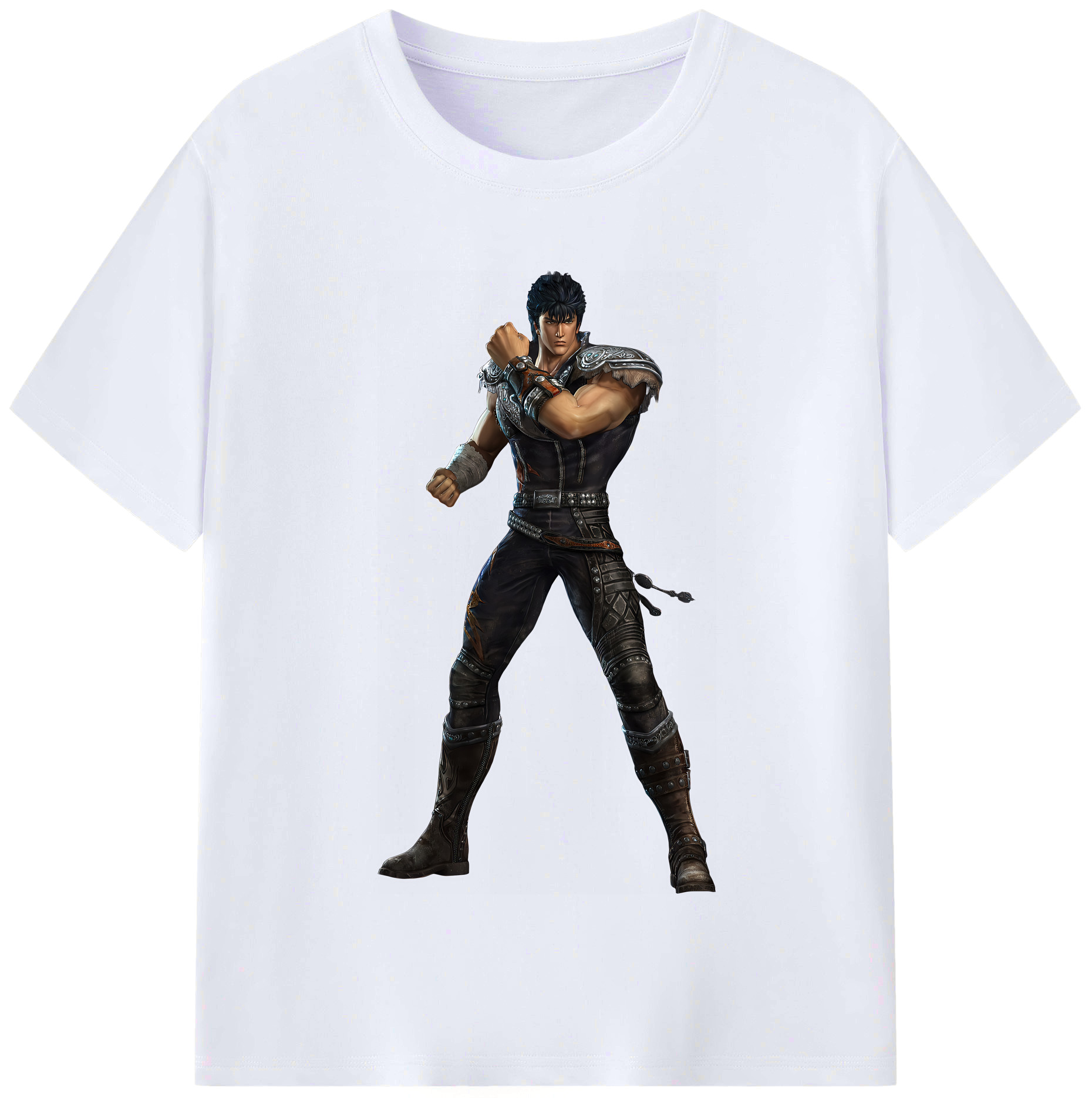 （画像用） 北斗の拳 Fist of the North Star レディースカジュアルプリントTシャツ（綿100％）