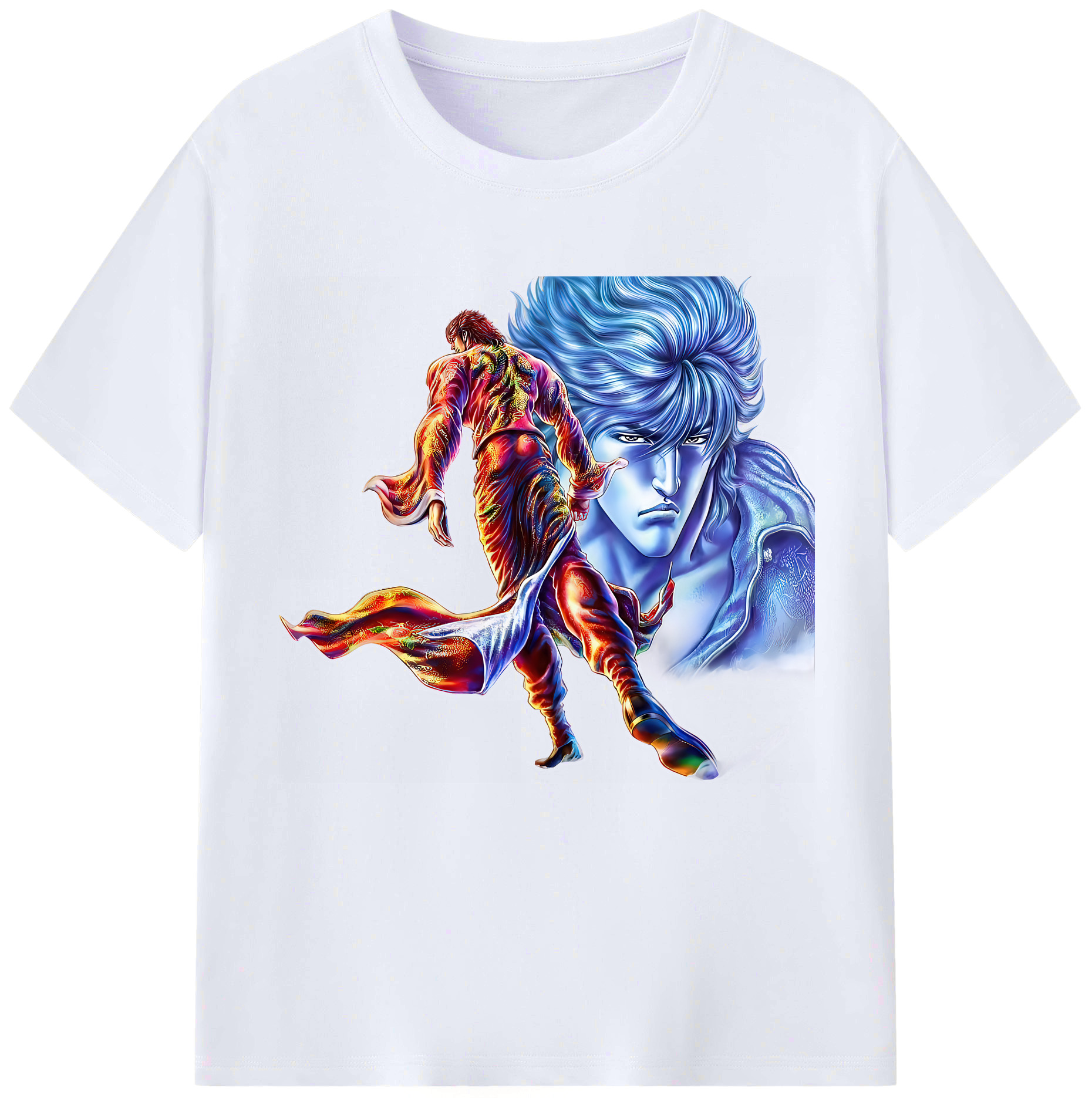 （画像用） 北斗の拳 Fist of the North Star レディースカジュアルプリントTシャツ（綿100％）