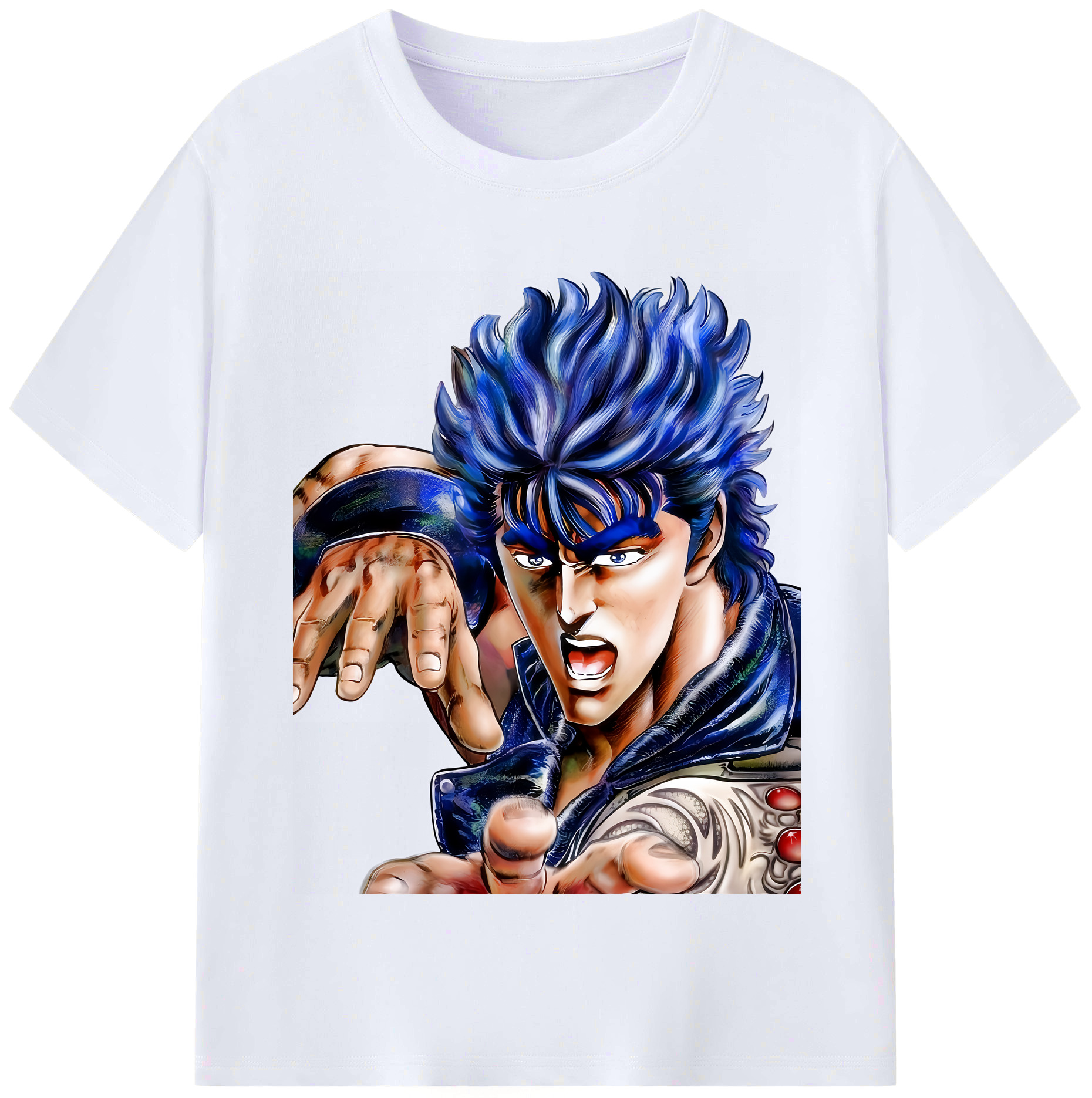 （画像用） 北斗の拳 Fist of the North Star レディースカジュアルプリントTシャツ（綿100％）