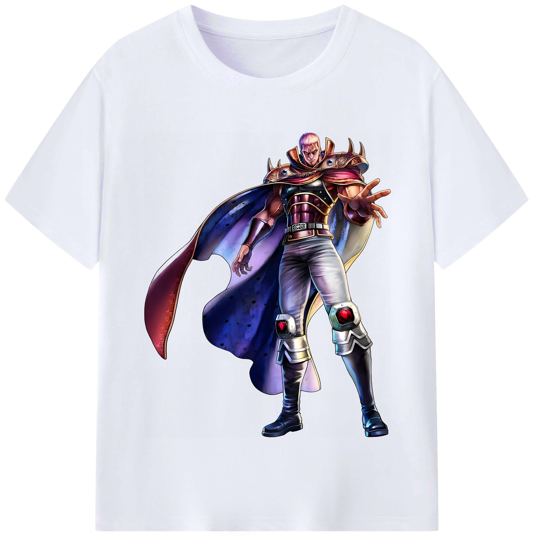 （画像用） 北斗の拳 Fist of the North Star レディースカジュアルプリントTシャツ（綿100％）