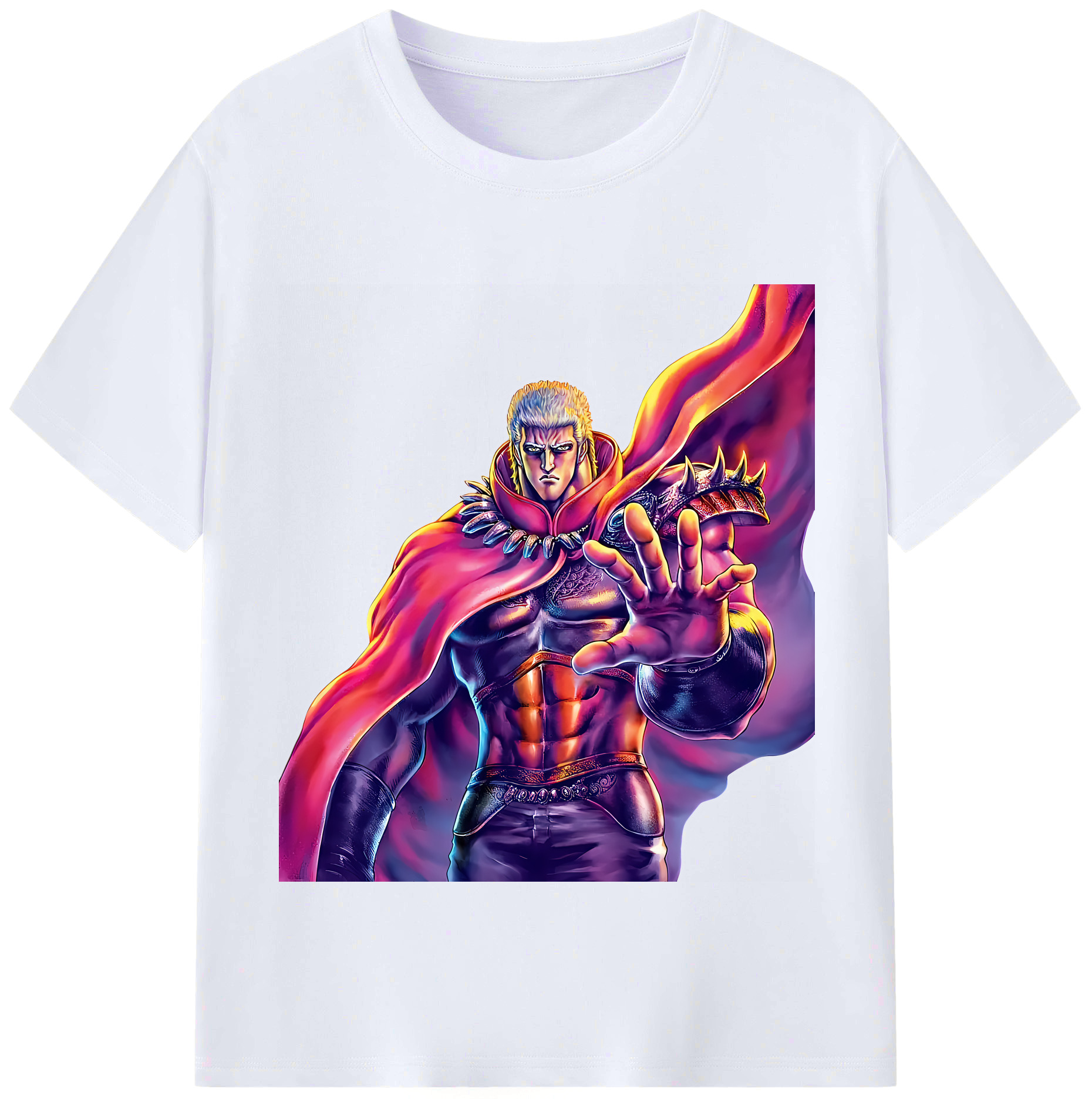 （画像用） 北斗の拳 Fist of the North Star レディースカジュアルプリントTシャツ（綿100％）