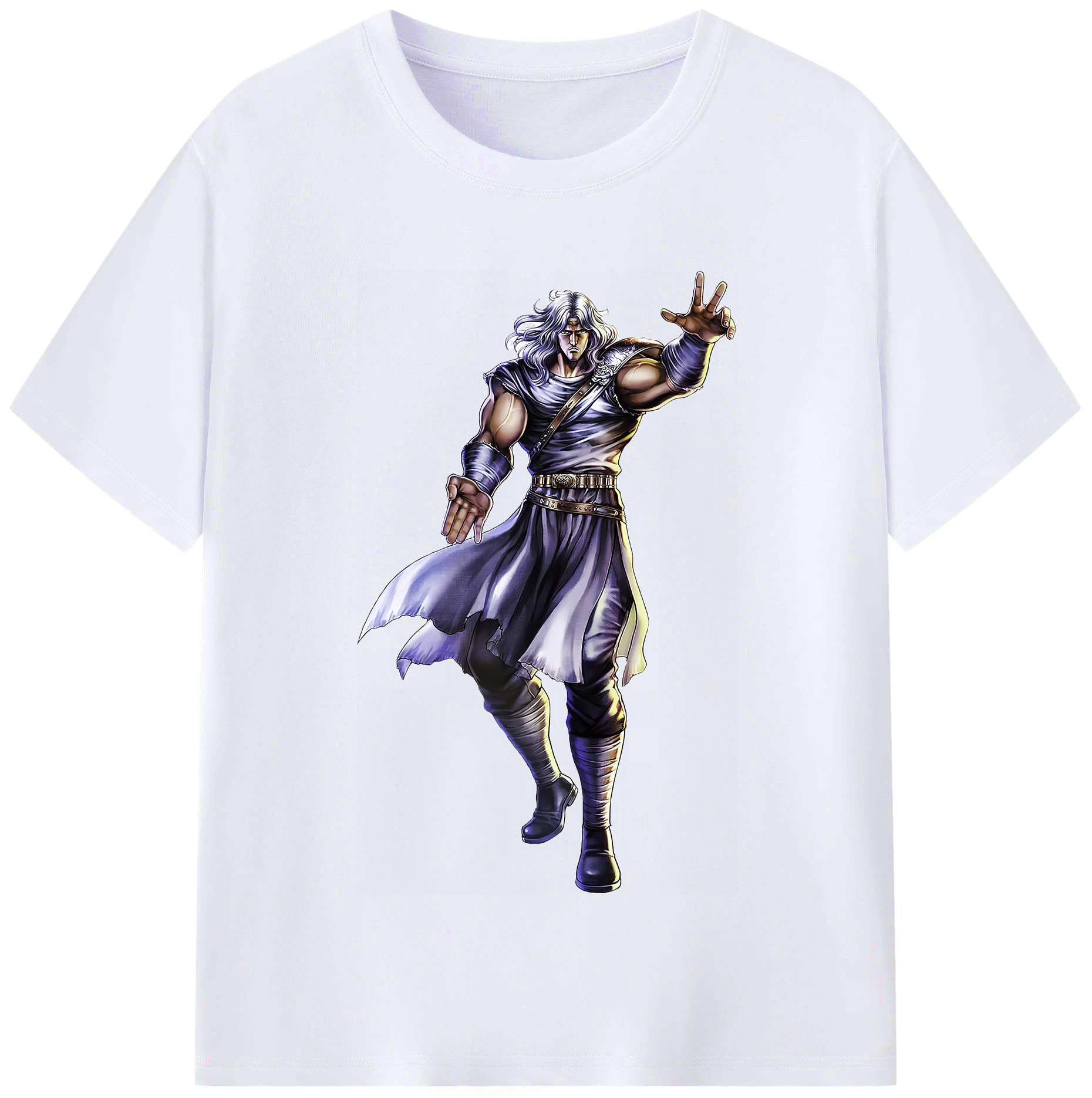 （画像用） 北斗の拳 Fist of the North Star レディースカジュアルプリントTシャツ（綿100％）