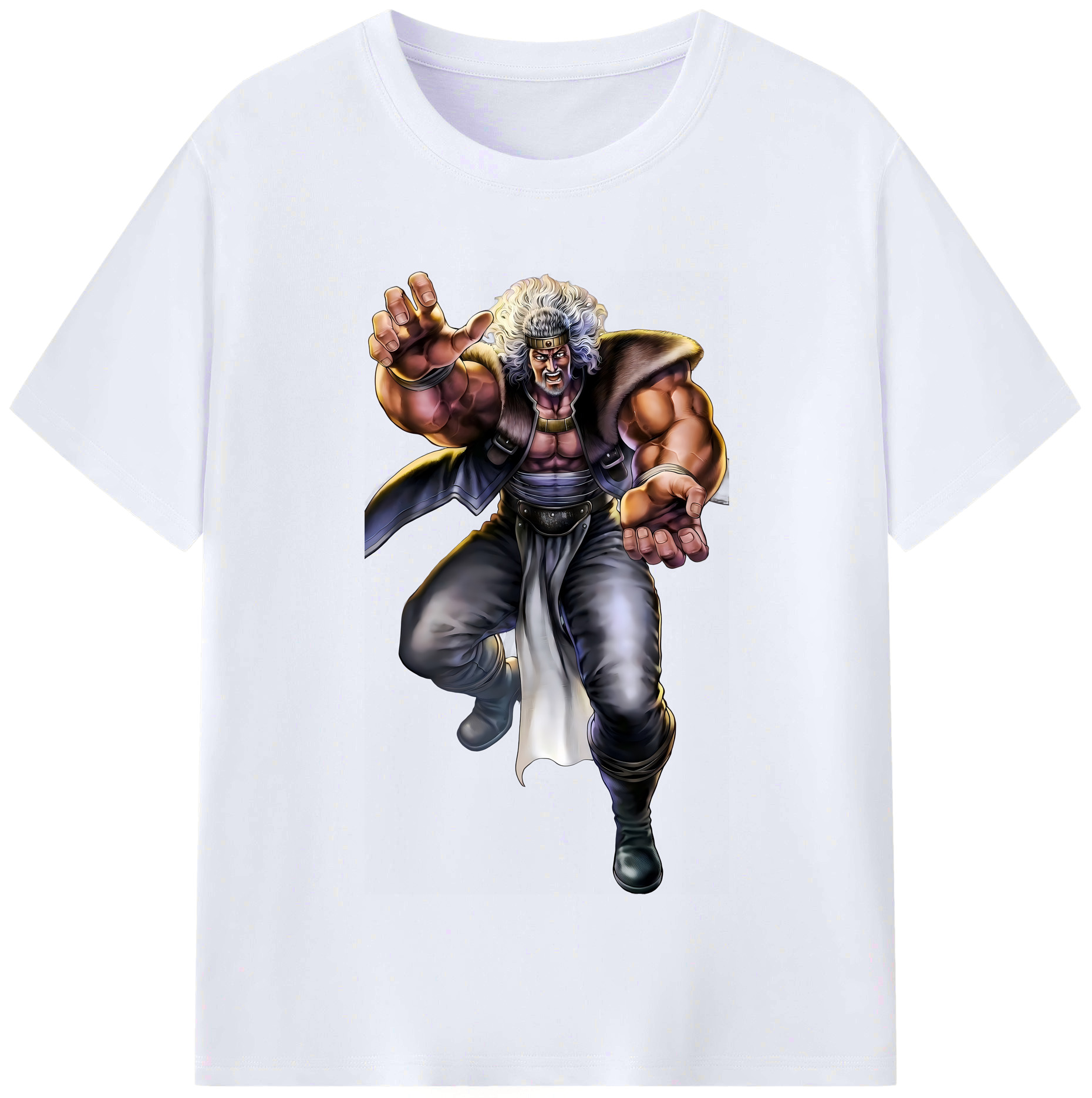 （画像用） 北斗の拳 Fist of the North Star レディースカジュアルプリントTシャツ（綿100％）