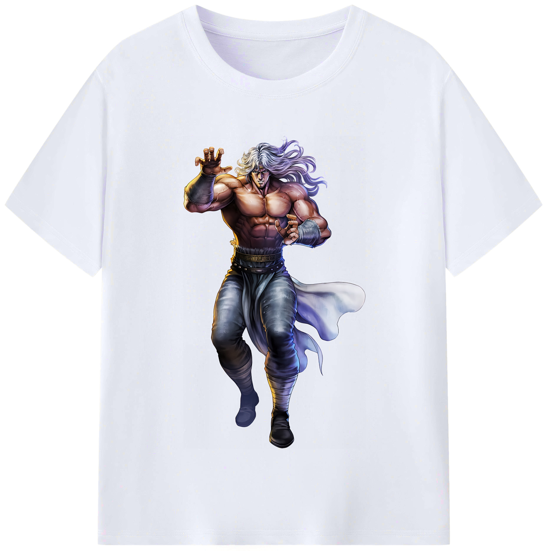 （画像用） 北斗の拳 Fist of the North Star レディースカジュアルプリントTシャツ（綿100％）