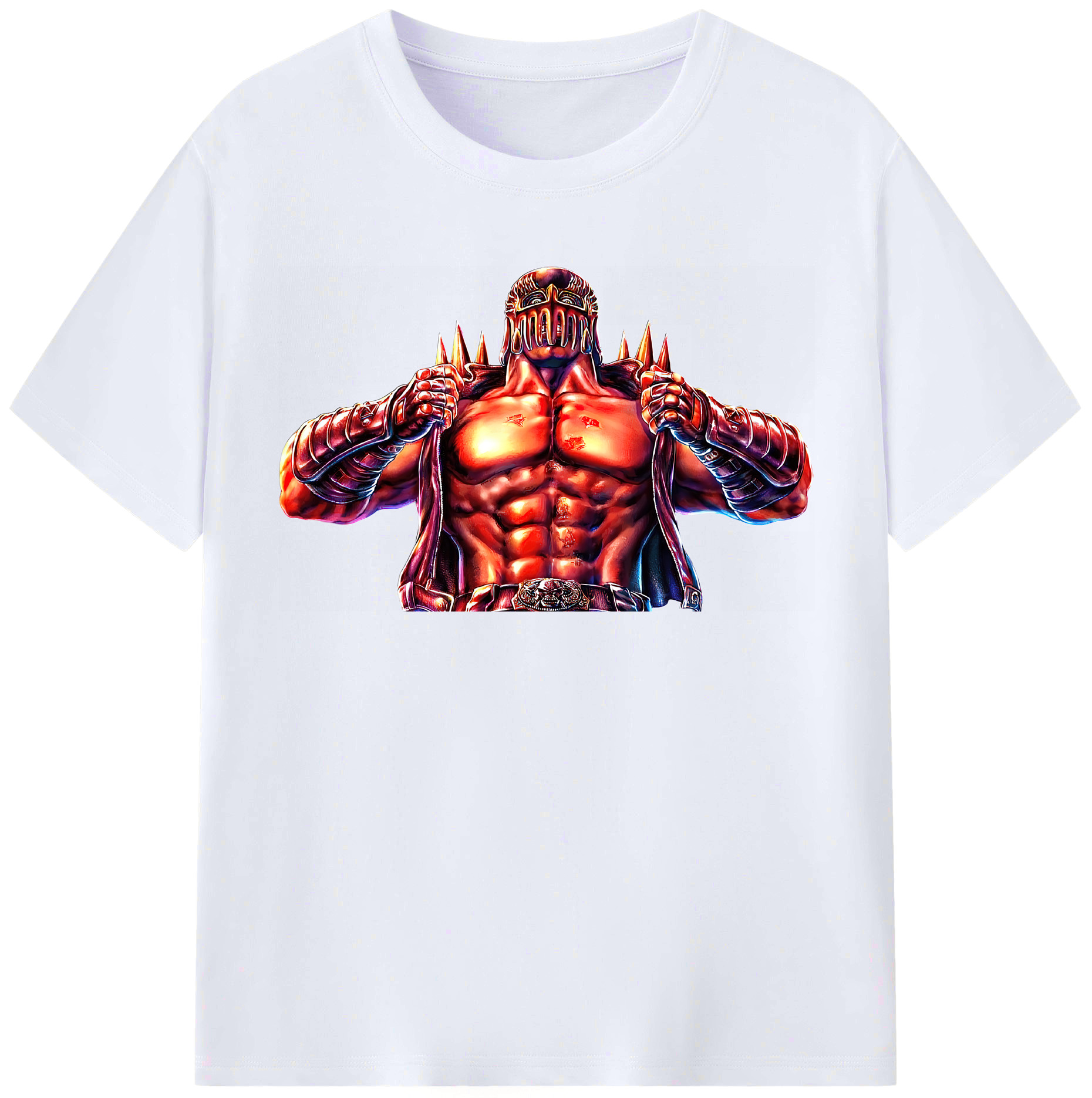 （画像用） 北斗の拳 Fist of the North Star レディースカジュアルプリントTシャツ（綿100％）