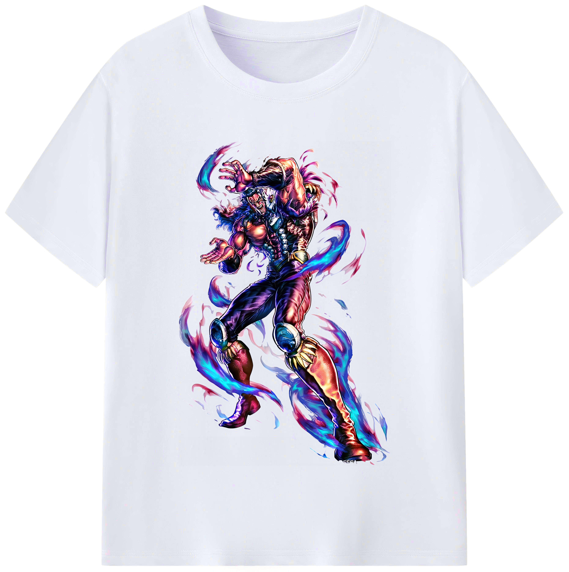 （画像用） 北斗の拳 Fist of the North Star レディースカジュアルプリントTシャツ（綿100％）