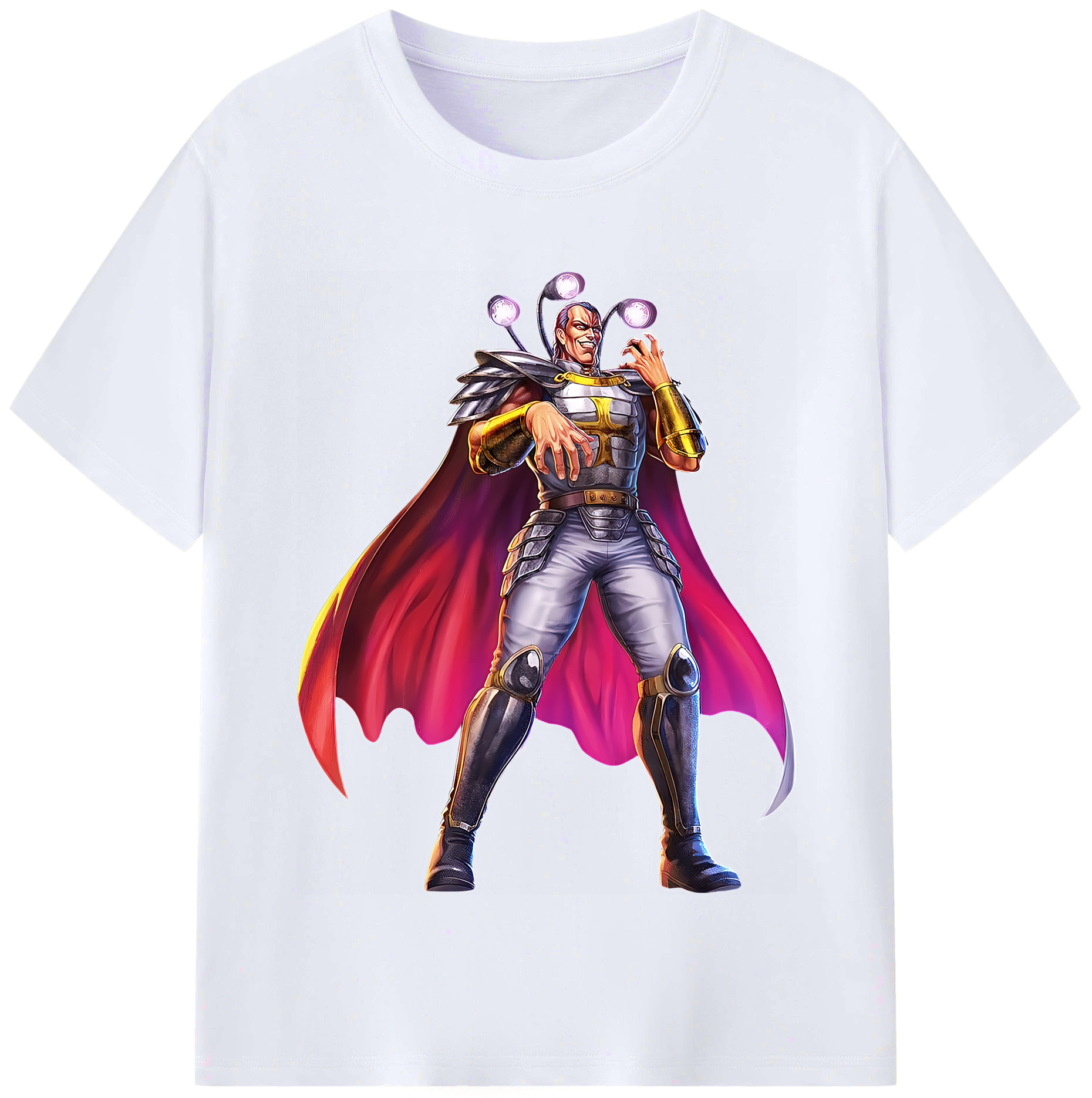 （画像用） 北斗の拳 Fist of the North Star レディースカジュアルプリントTシャツ（綿100％）