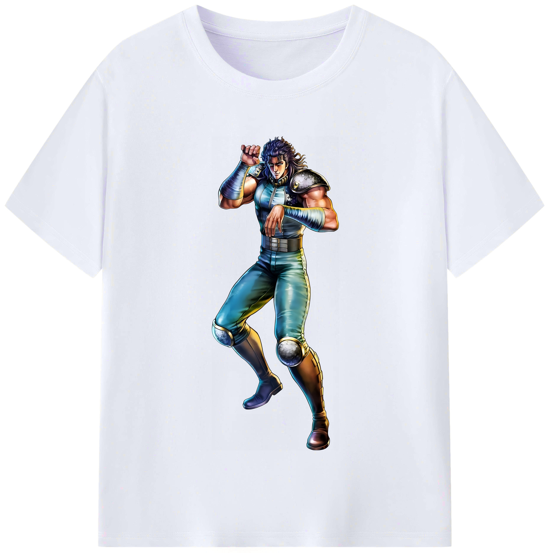 （画像用） 北斗の拳 Fist of the North Star レディースカジュアルプリントTシャツ（綿100％）