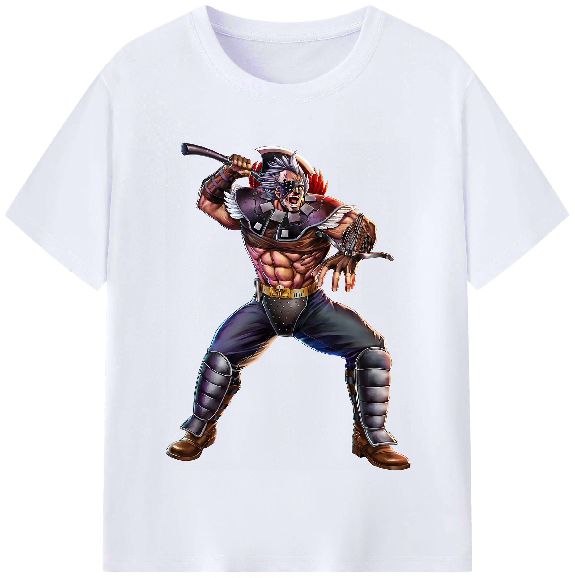 （画像用） 北斗の拳 Fist of the North Star レディースカジュアルプリントTシャツ（綿100％）