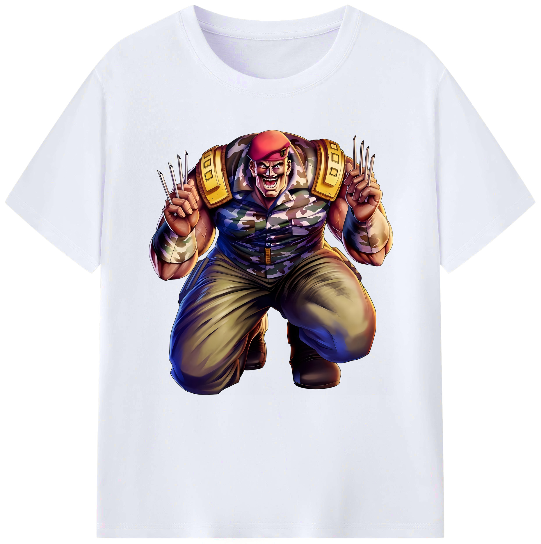（画像用） 北斗の拳 Fist of the North Star レディースカジュアルプリントTシャツ（綿100％）