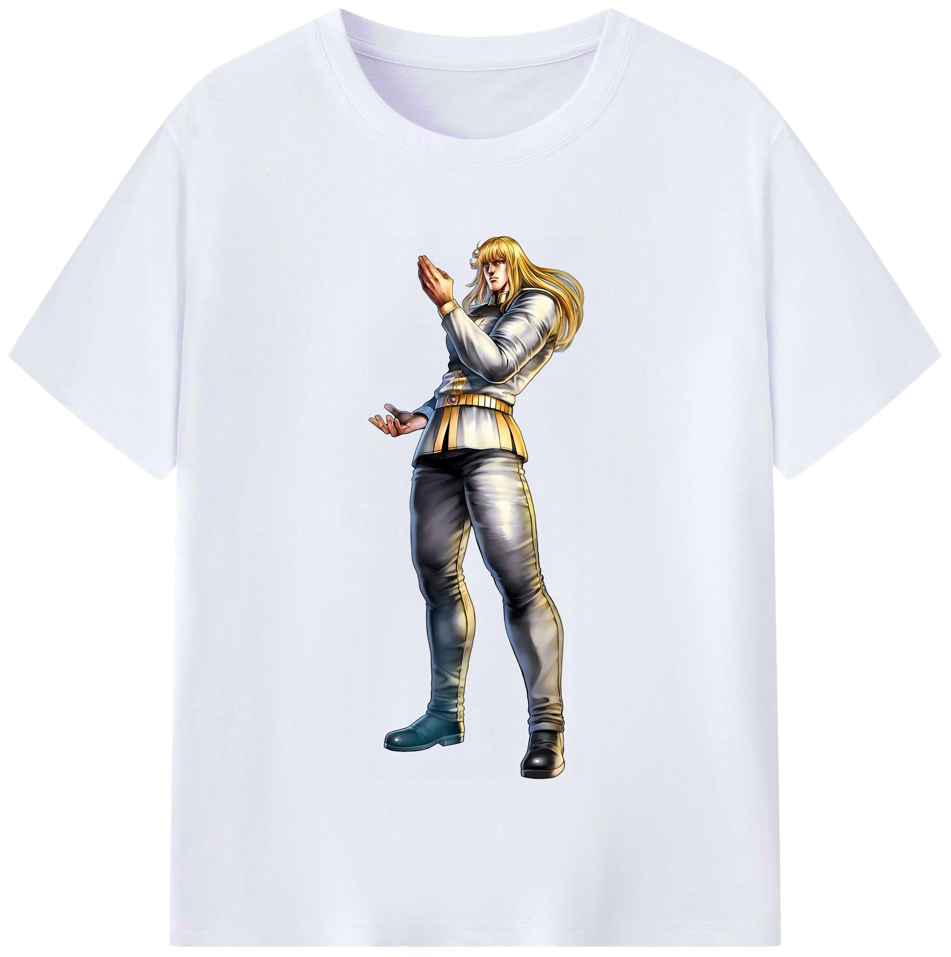 （画像用） 北斗の拳 Fist of the North Star レディースカジュアルプリントTシャツ（綿100％）