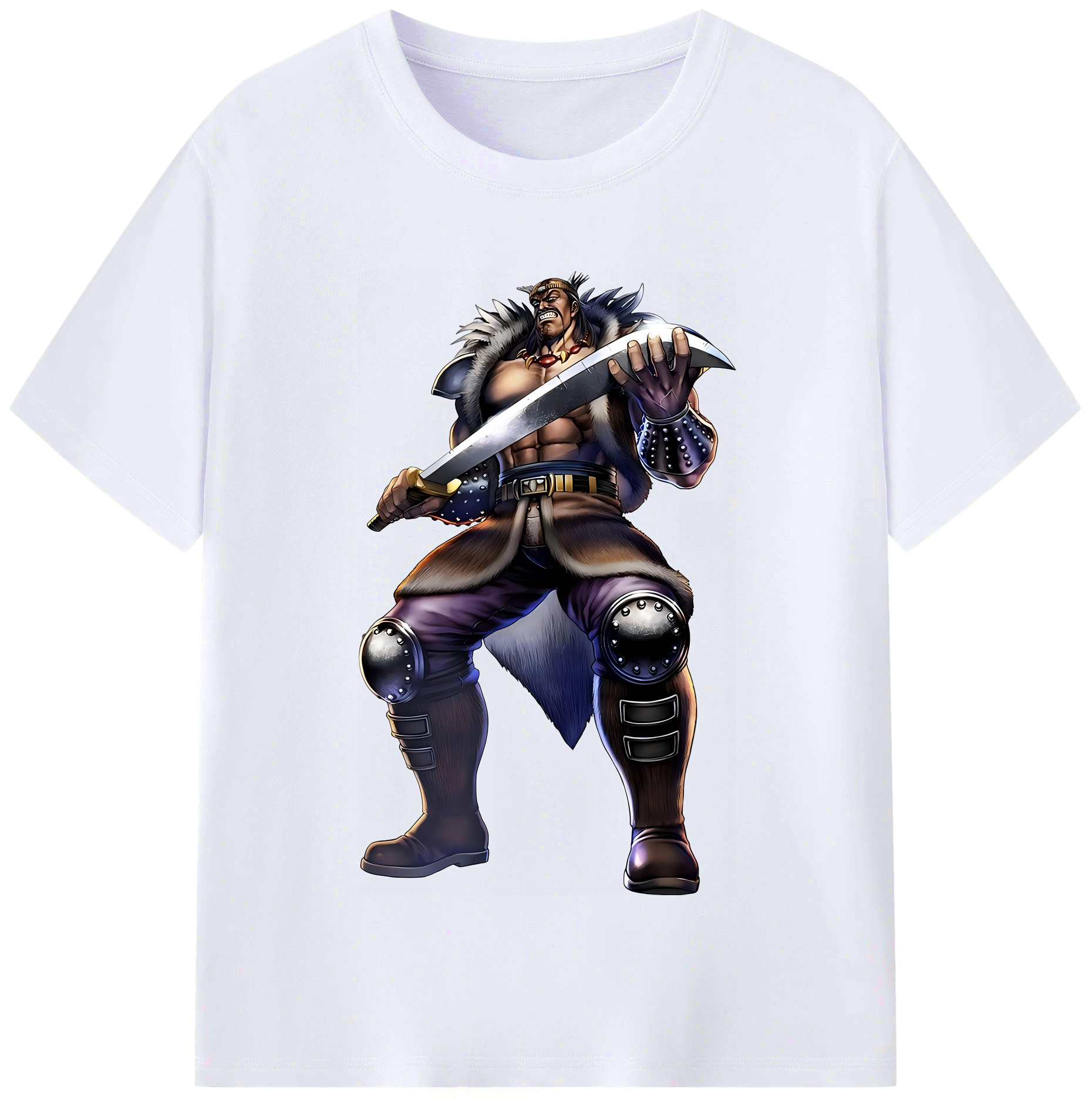 （画像用） 北斗の拳 Fist of the North Star レディースカジュアルプリントTシャツ（綿100％）