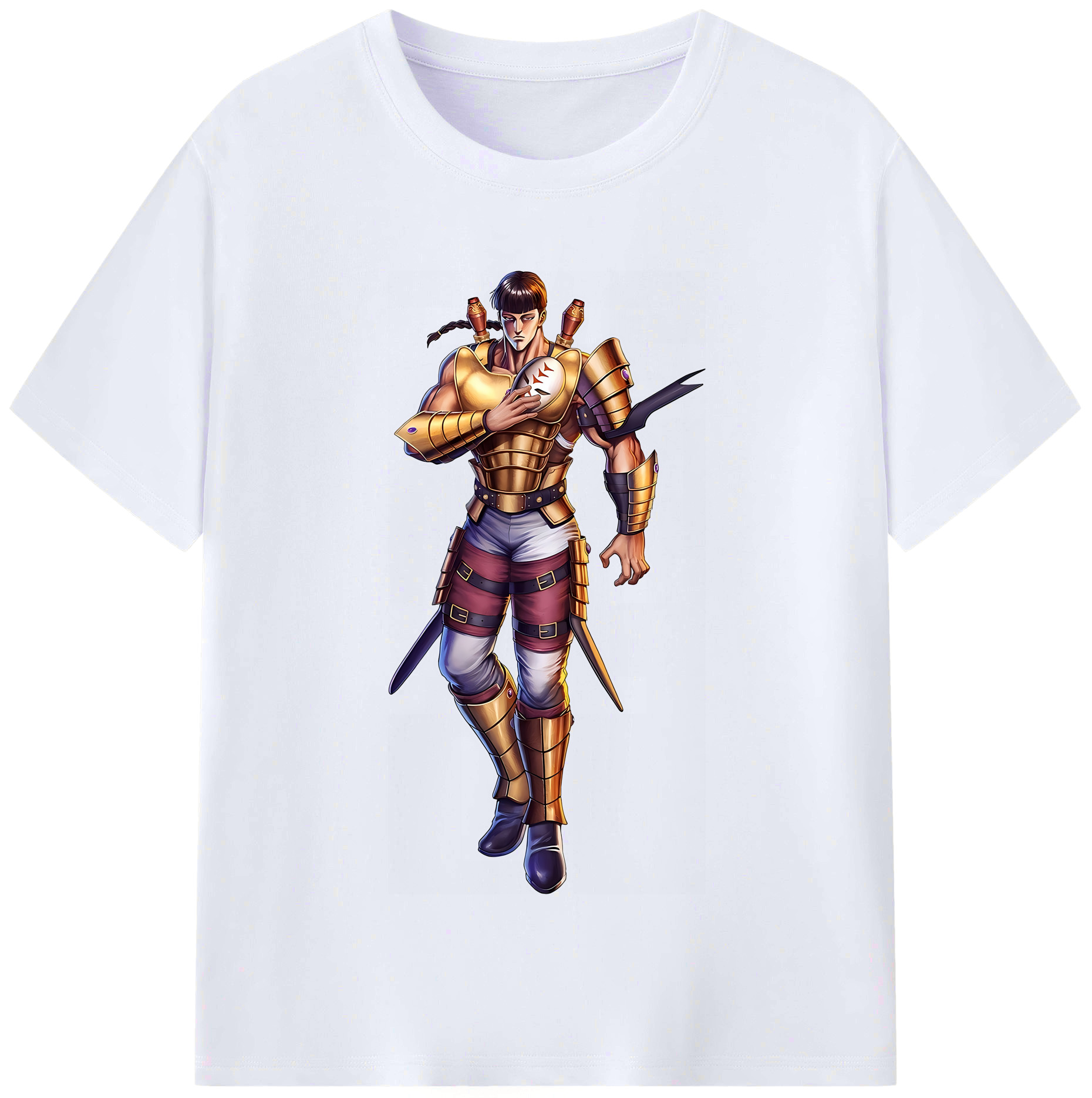 （画像用） 北斗の拳 Fist of the North Star レディースカジュアルプリントTシャツ（綿100％）