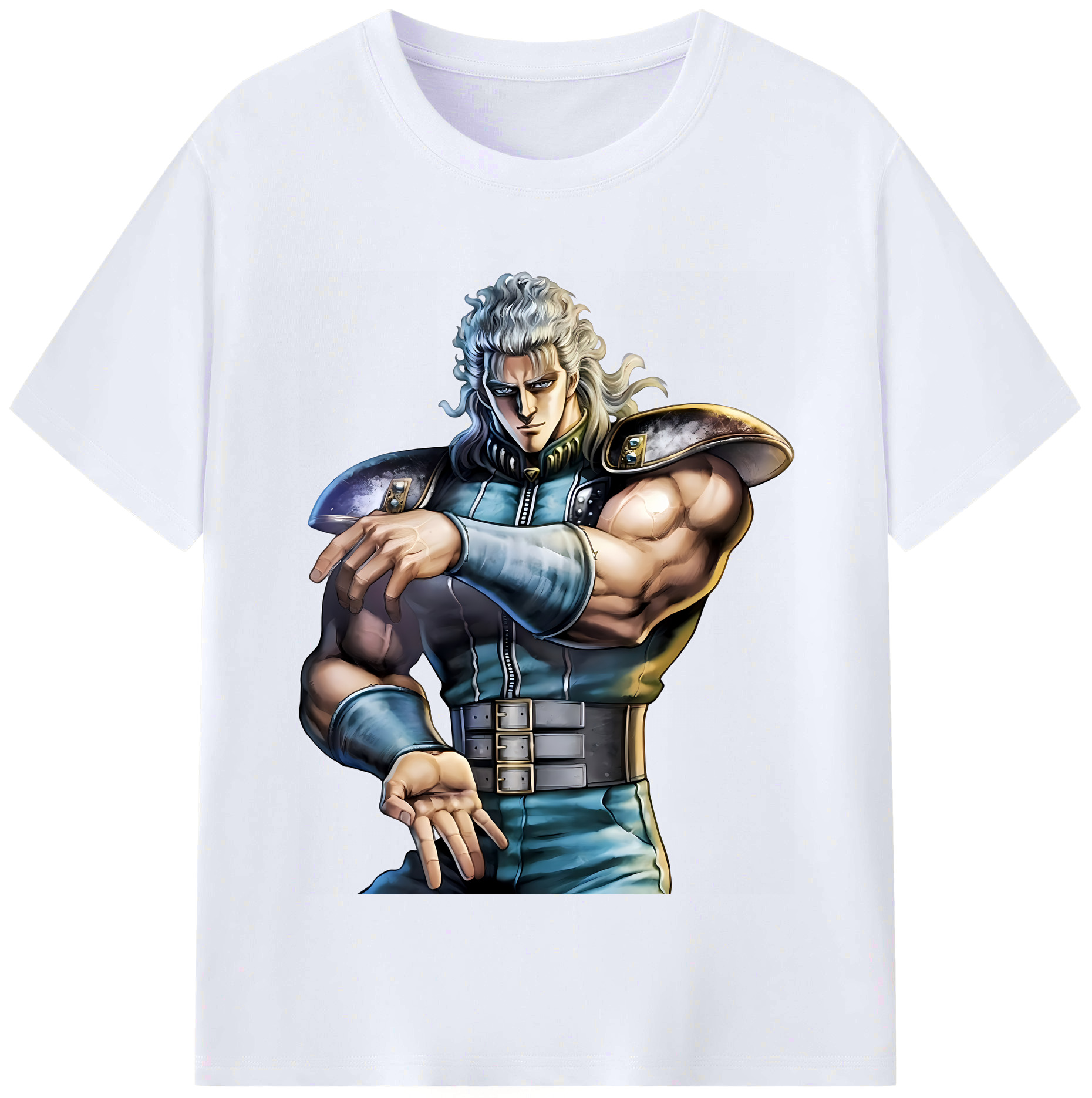 （画像用） 北斗の拳 Fist of the North Star レディースカジュアルプリントTシャツ（綿100％）