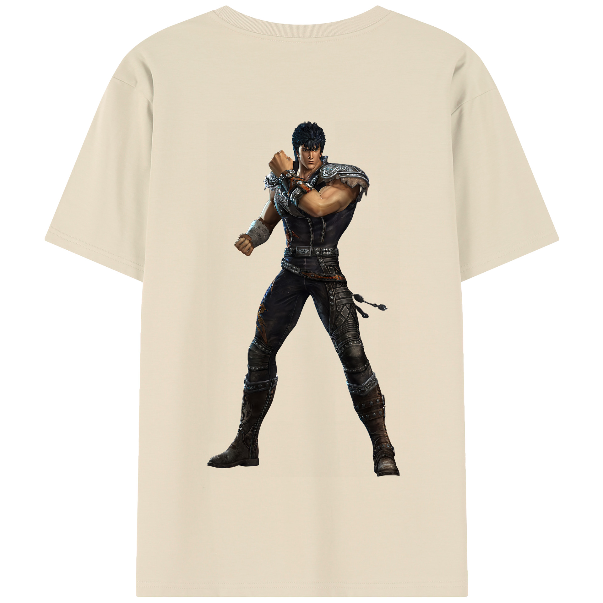（画像用） 北斗の拳 Fist of the North Star 綿100％半袖Tシャツ（背面プリント）