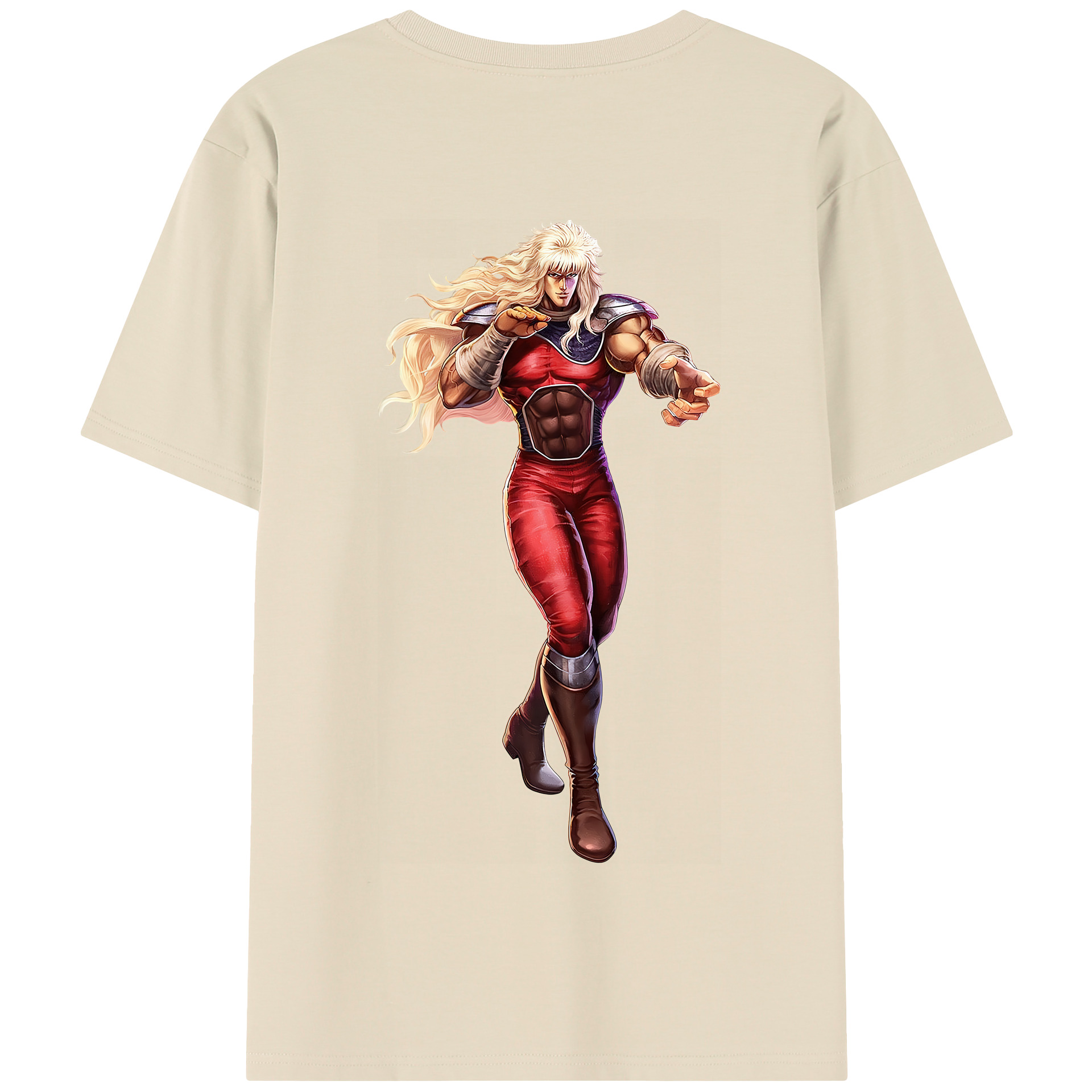 （画像用） 北斗の拳 Fist of the North Star 綿100％半袖Tシャツ（背面プリント）