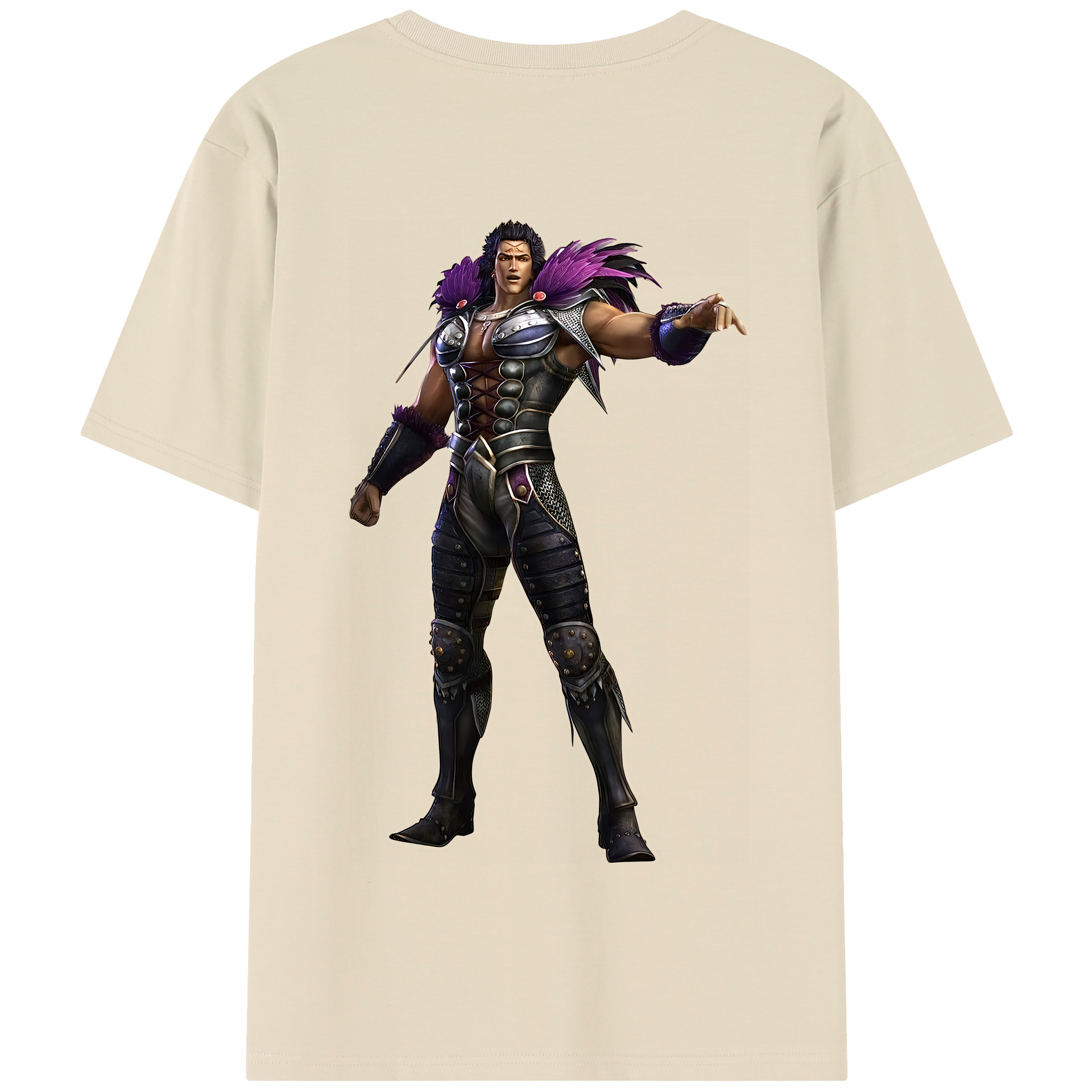 （画像用） 北斗の拳 Fist of the North Star 綿100％半袖Tシャツ（背面プリント）