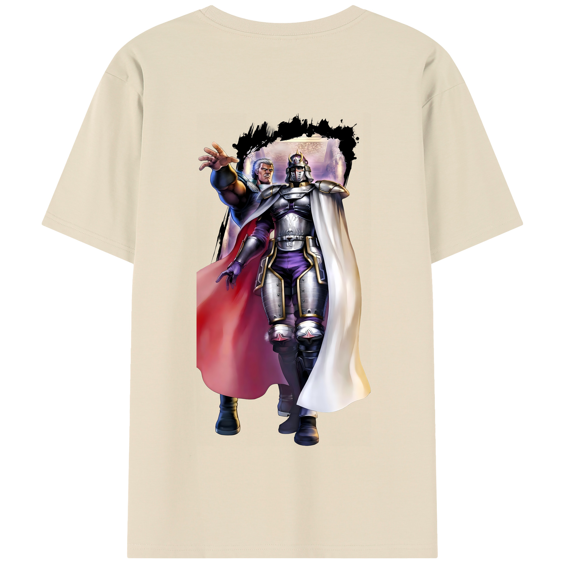（画像用） 北斗の拳 Fist of the North Star 綿100％半袖Tシャツ（背面プリント）