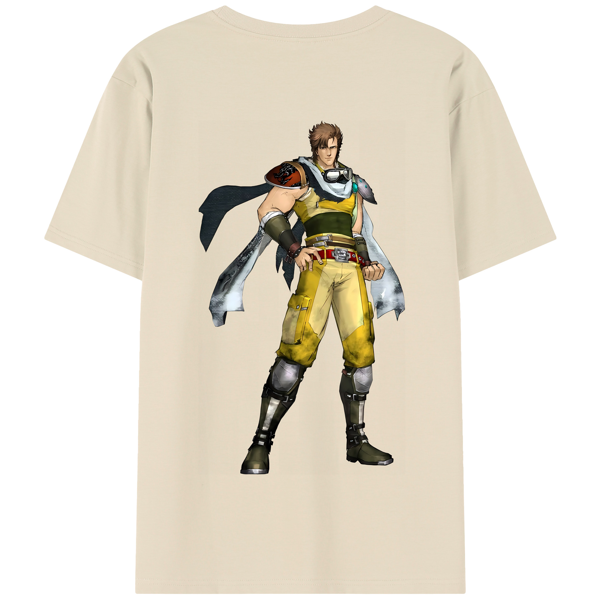 （画像用） 北斗の拳 Fist of the North Star 綿100％半袖Tシャツ（背面プリント）