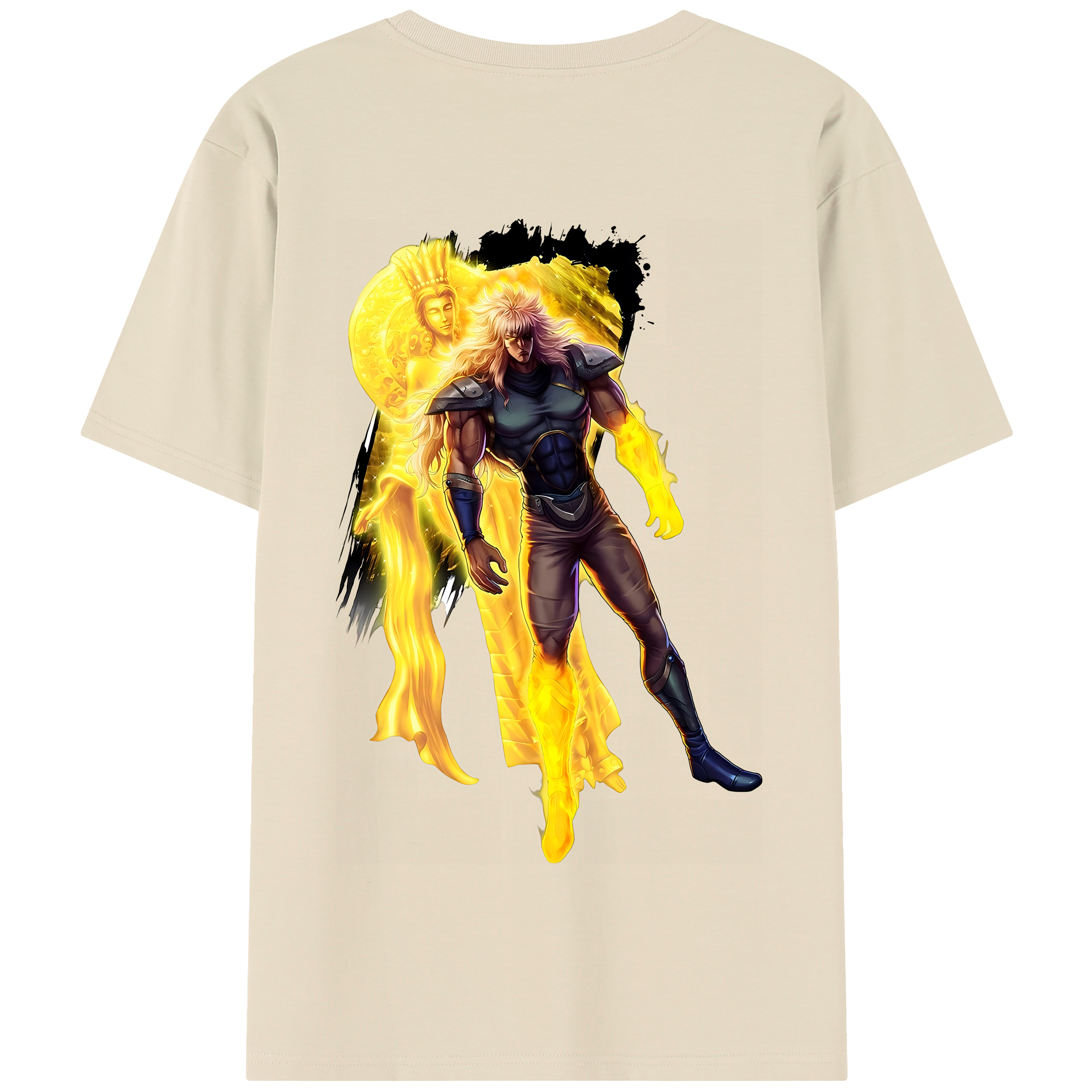 （画像用） 北斗の拳 Fist of the North Star 綿100％半袖Tシャツ（背面プリント）