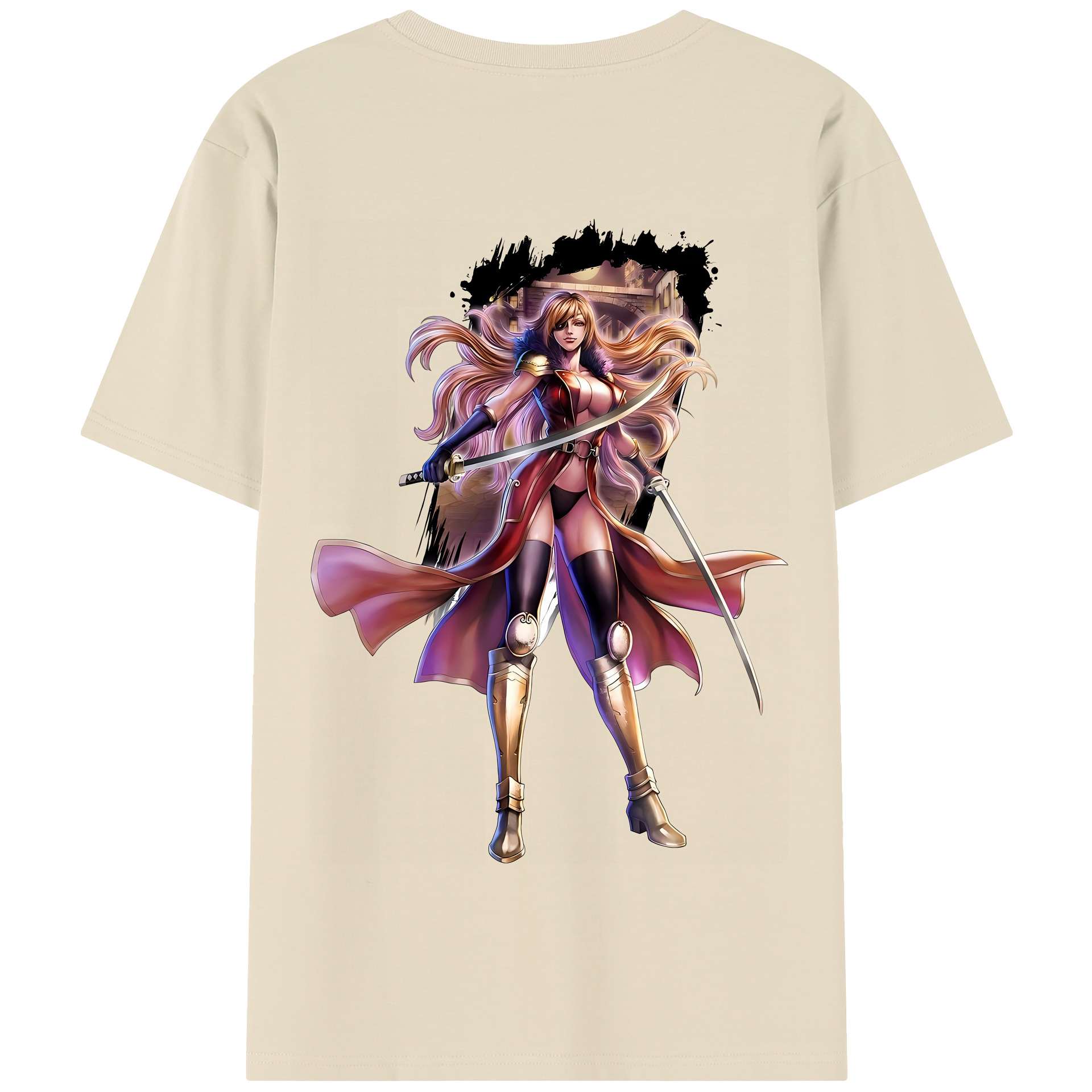 （画像用） 北斗の拳 Fist of the North Star 綿100％半袖Tシャツ（背面プリント）