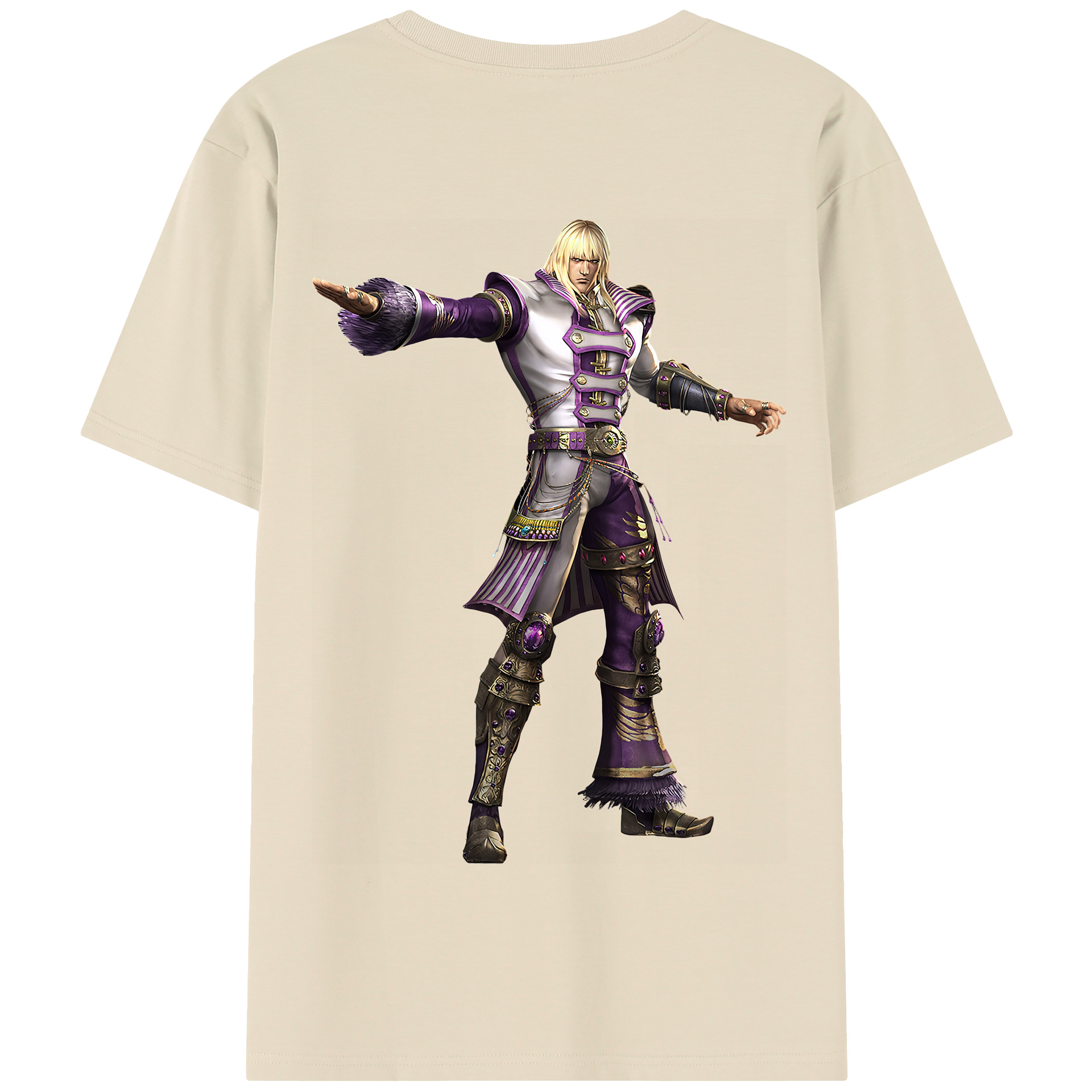 （画像用） 北斗の拳 Fist of the North Star 綿100％半袖Tシャツ（背面プリント）