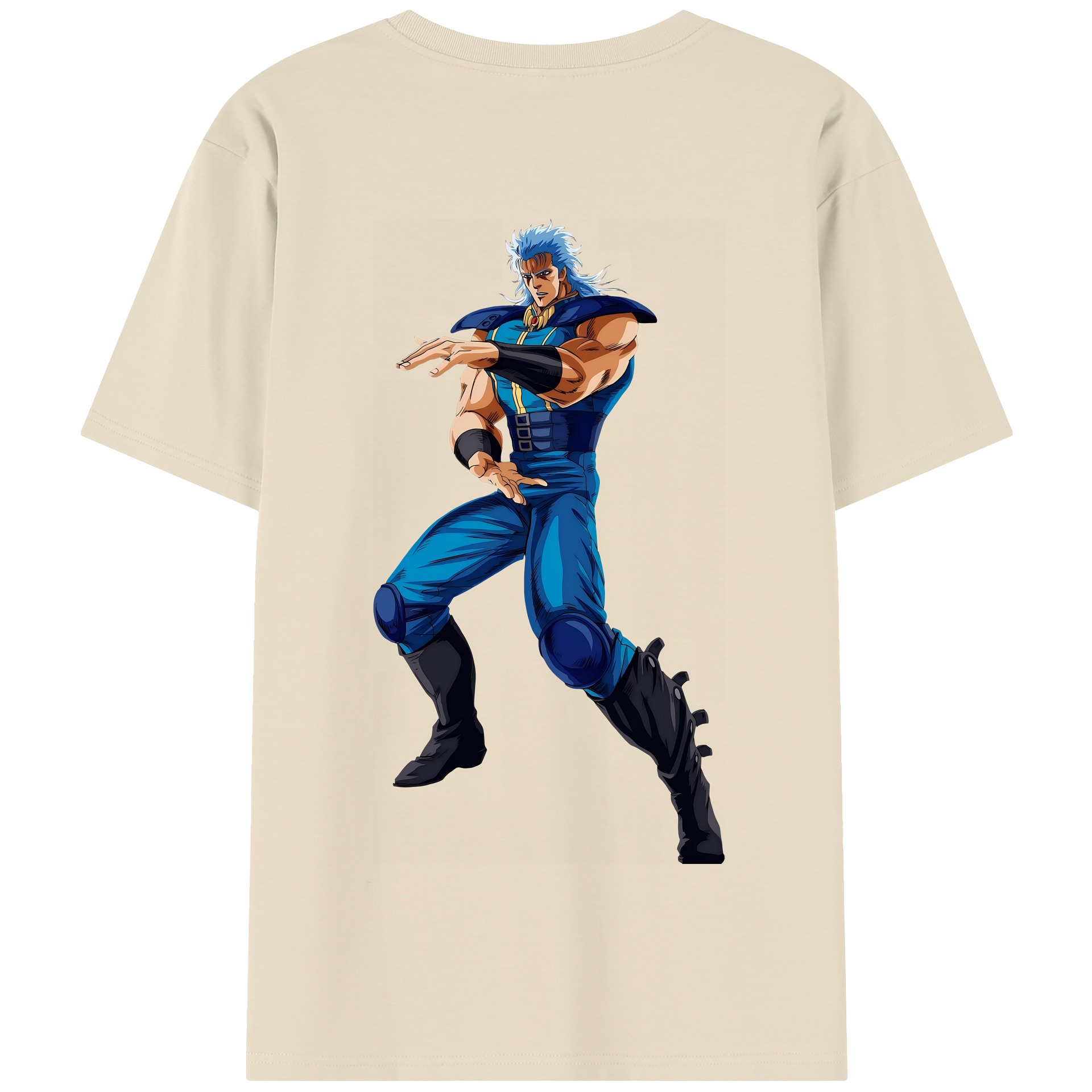 （画像用） 北斗の拳 Fist of the North Star 綿100％半袖Tシャツ（背面プリント）