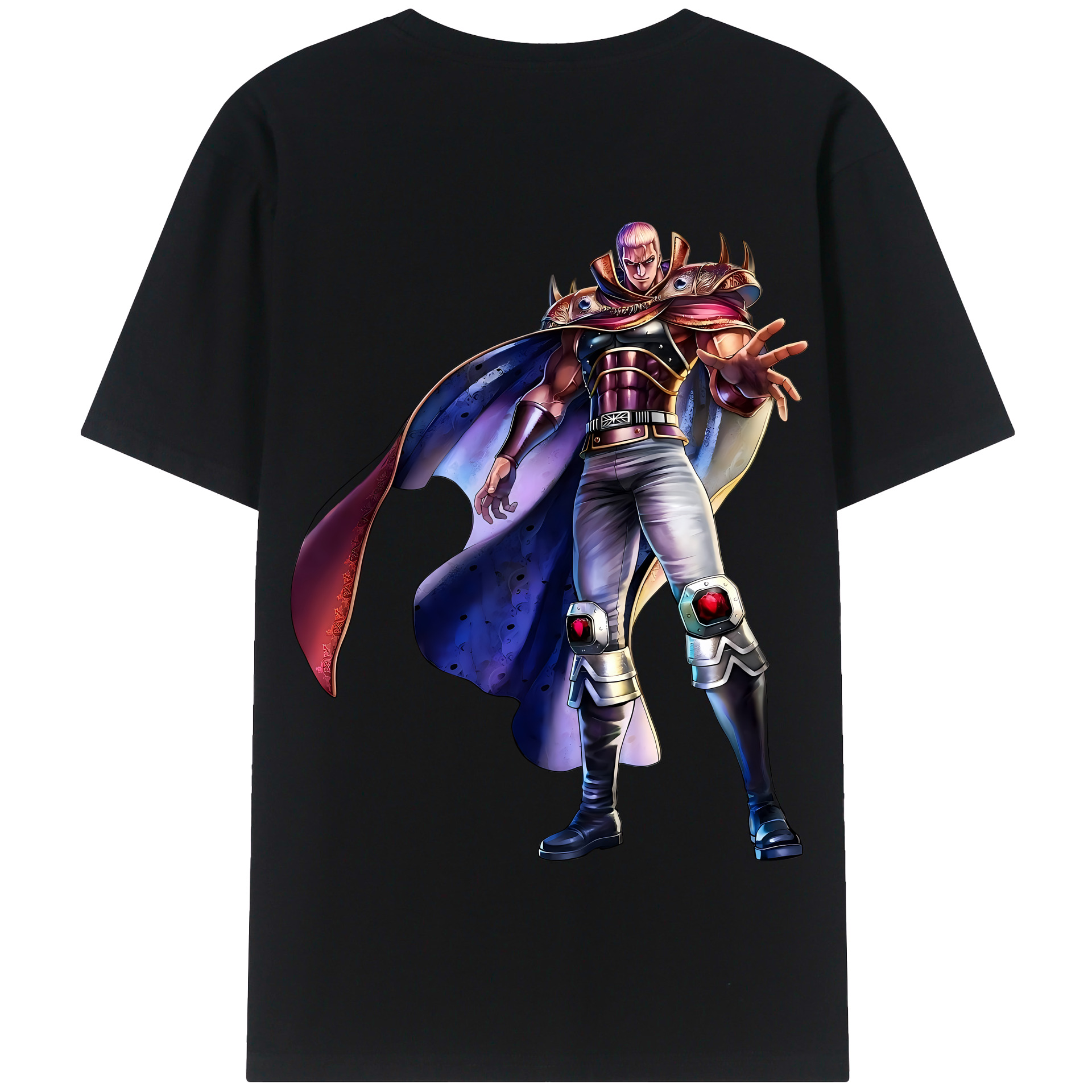 （画像用） 北斗の拳 Fist of the North Star 綿100％半袖Tシャツ（背面プリント）