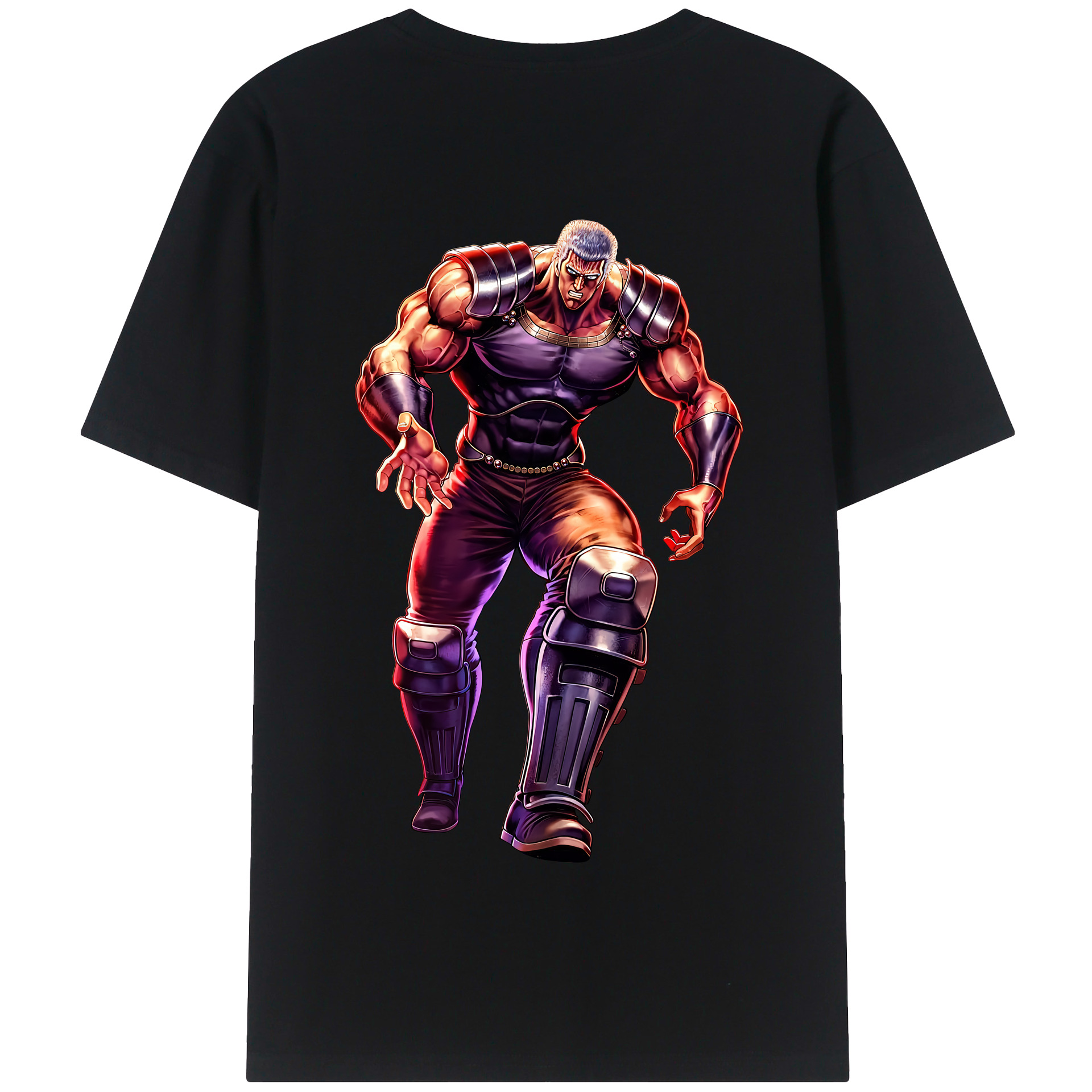 （画像用） 北斗の拳 Fist of the North Star 綿100％半袖Tシャツ（背面プリント）