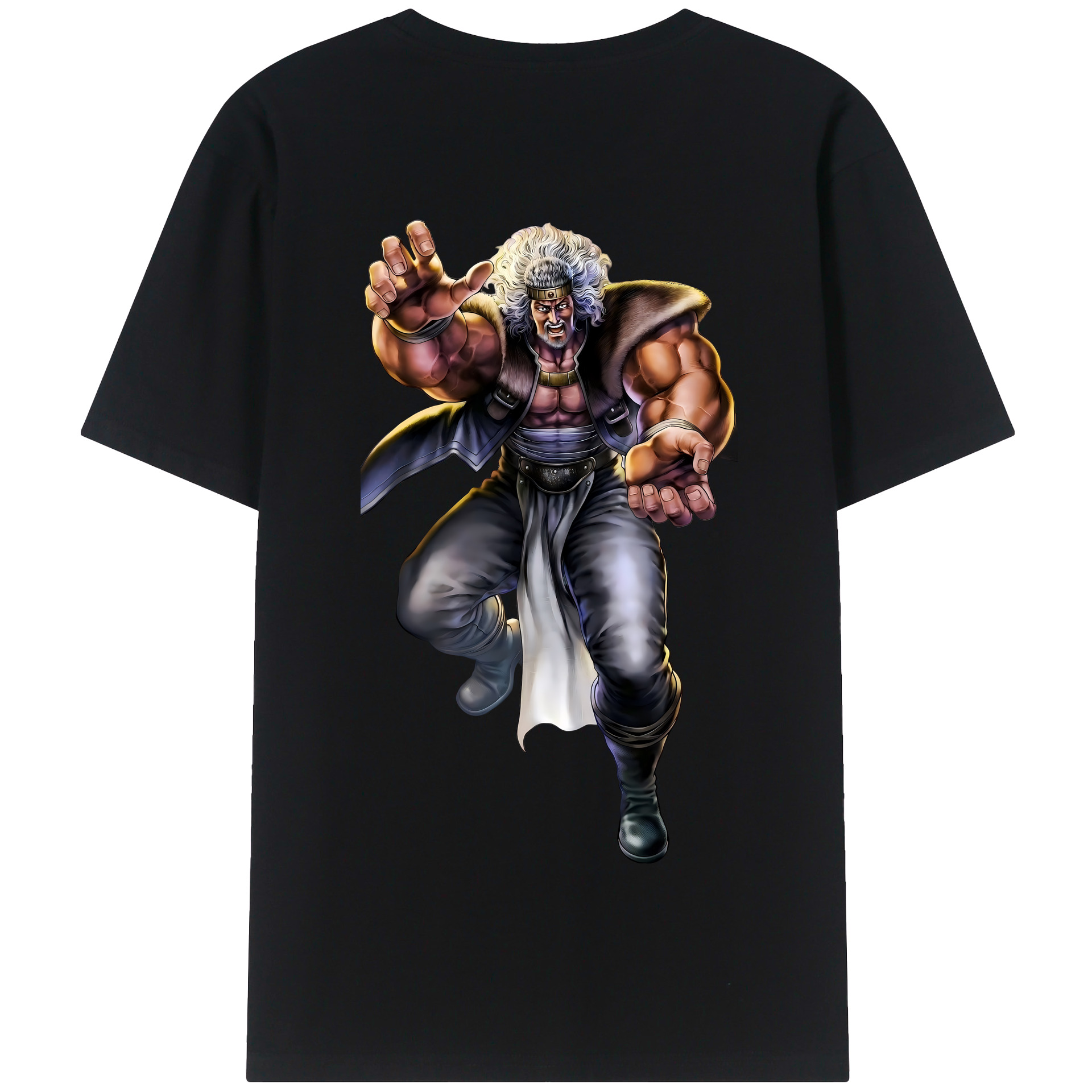 （画像用） 北斗の拳 Fist of the North Star 綿100％半袖Tシャツ（背面プリント）