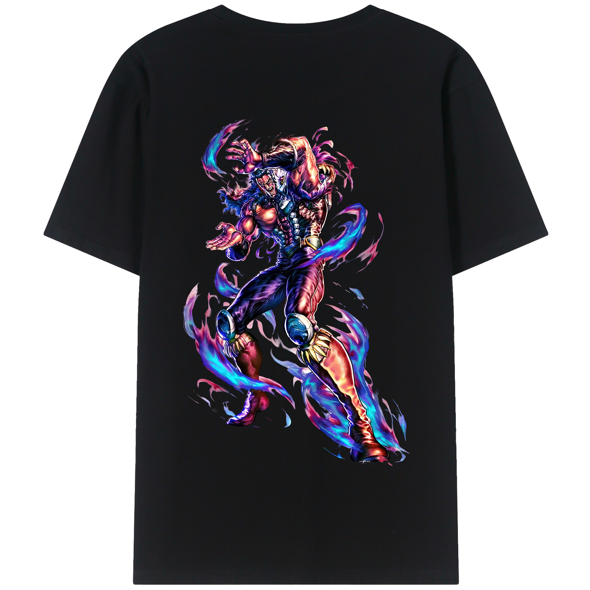 （画像用） 北斗の拳 Fist of the North Star 綿100％半袖Tシャツ（背面プリント）