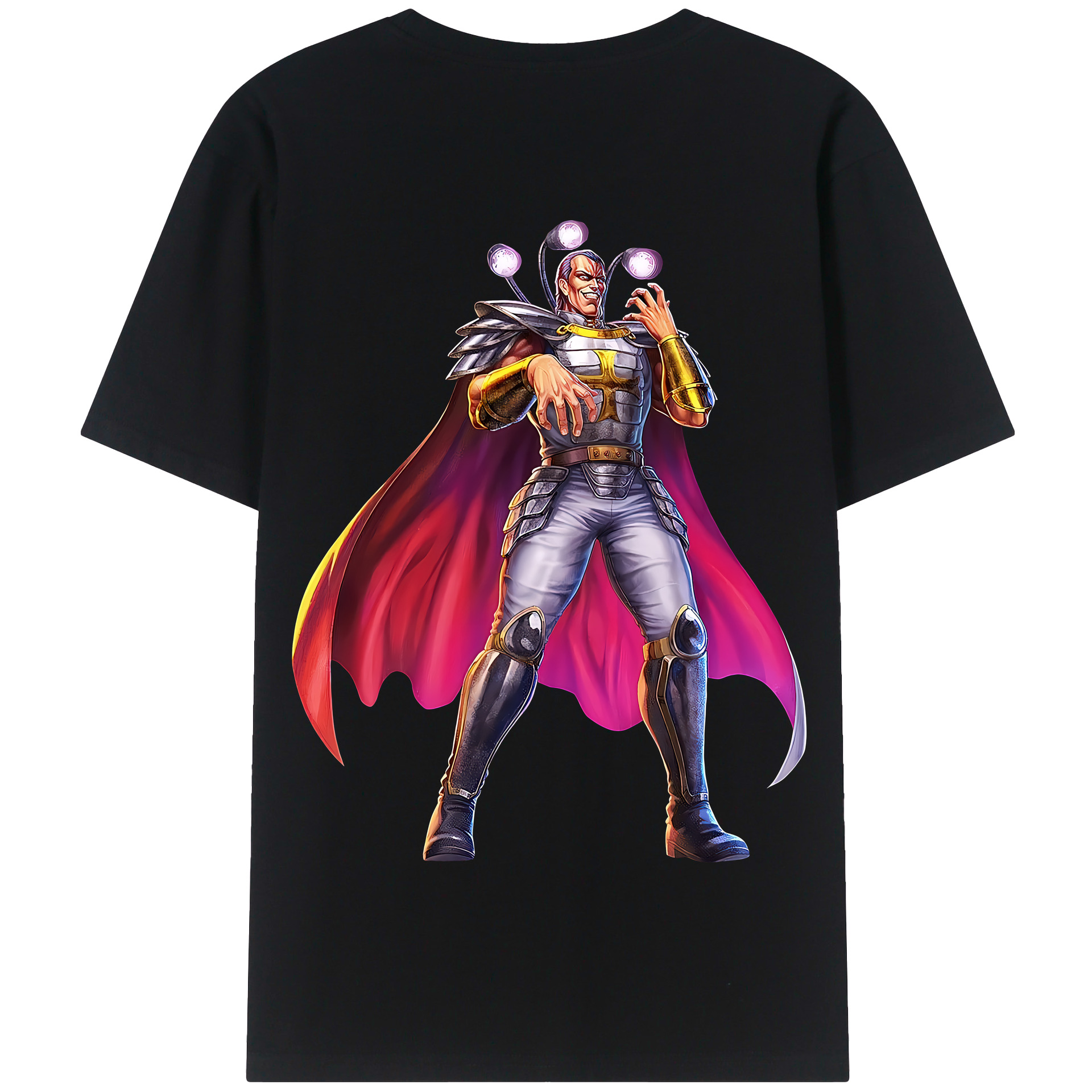 （画像用） 北斗の拳 Fist of the North Star 綿100％半袖Tシャツ（背面プリント）